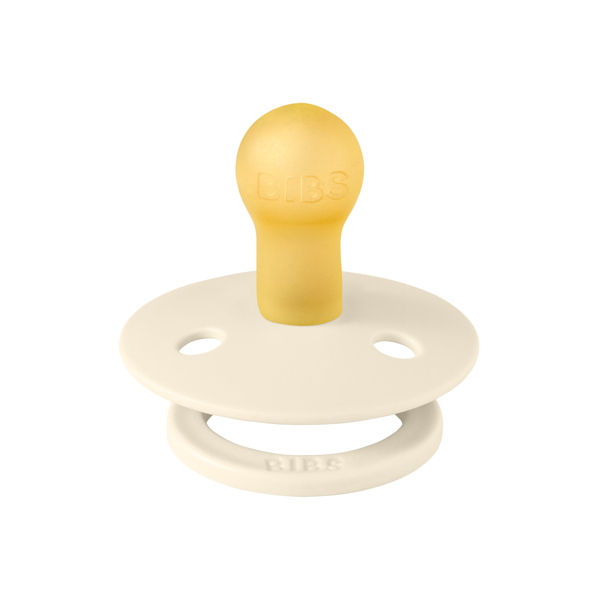 Bibs Studio Colour Block Kauçuk Emzik - Ivory / Ruby