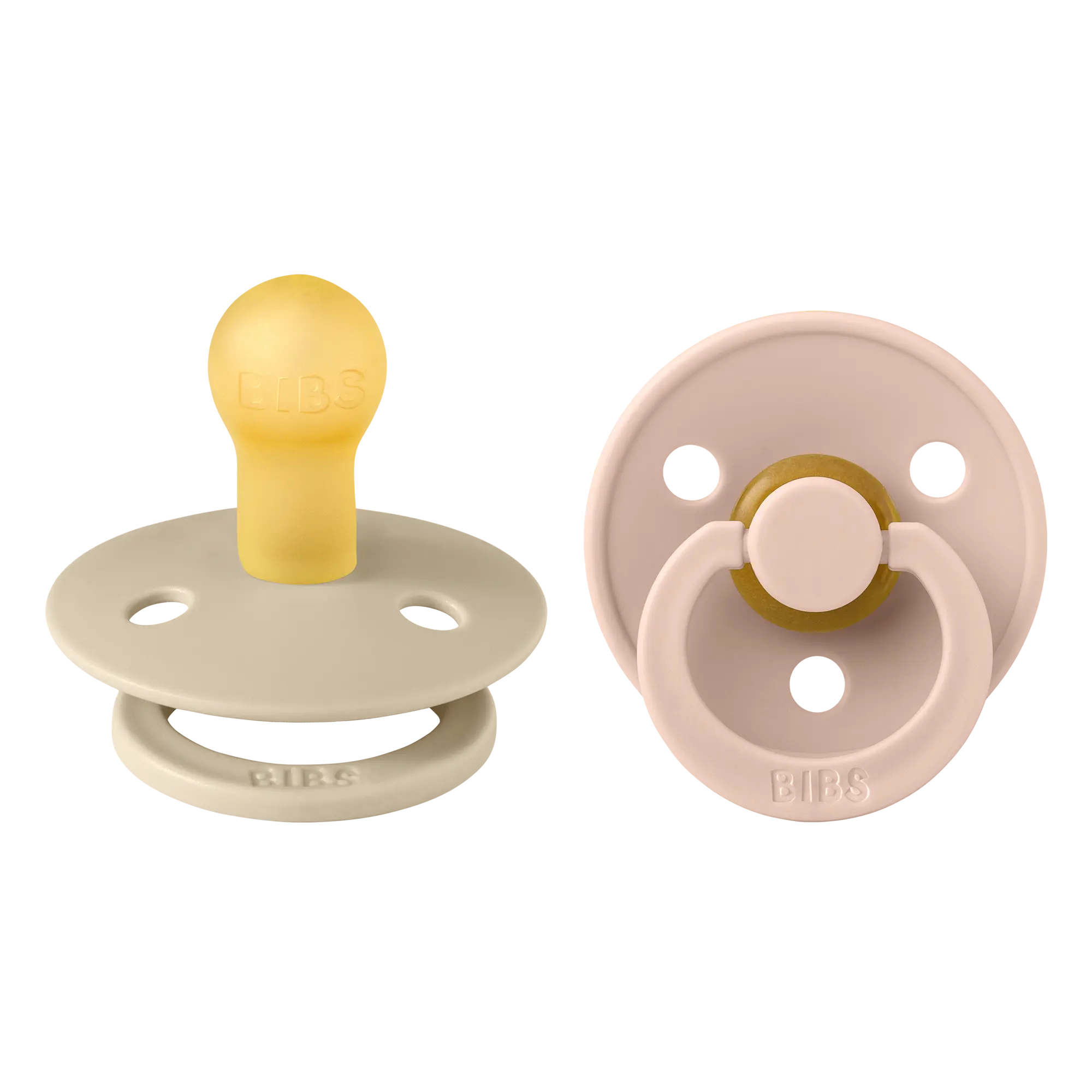 Bibs Colour İkili Kauçuk Emzik- Vanilla/Blush 0-6 Ay