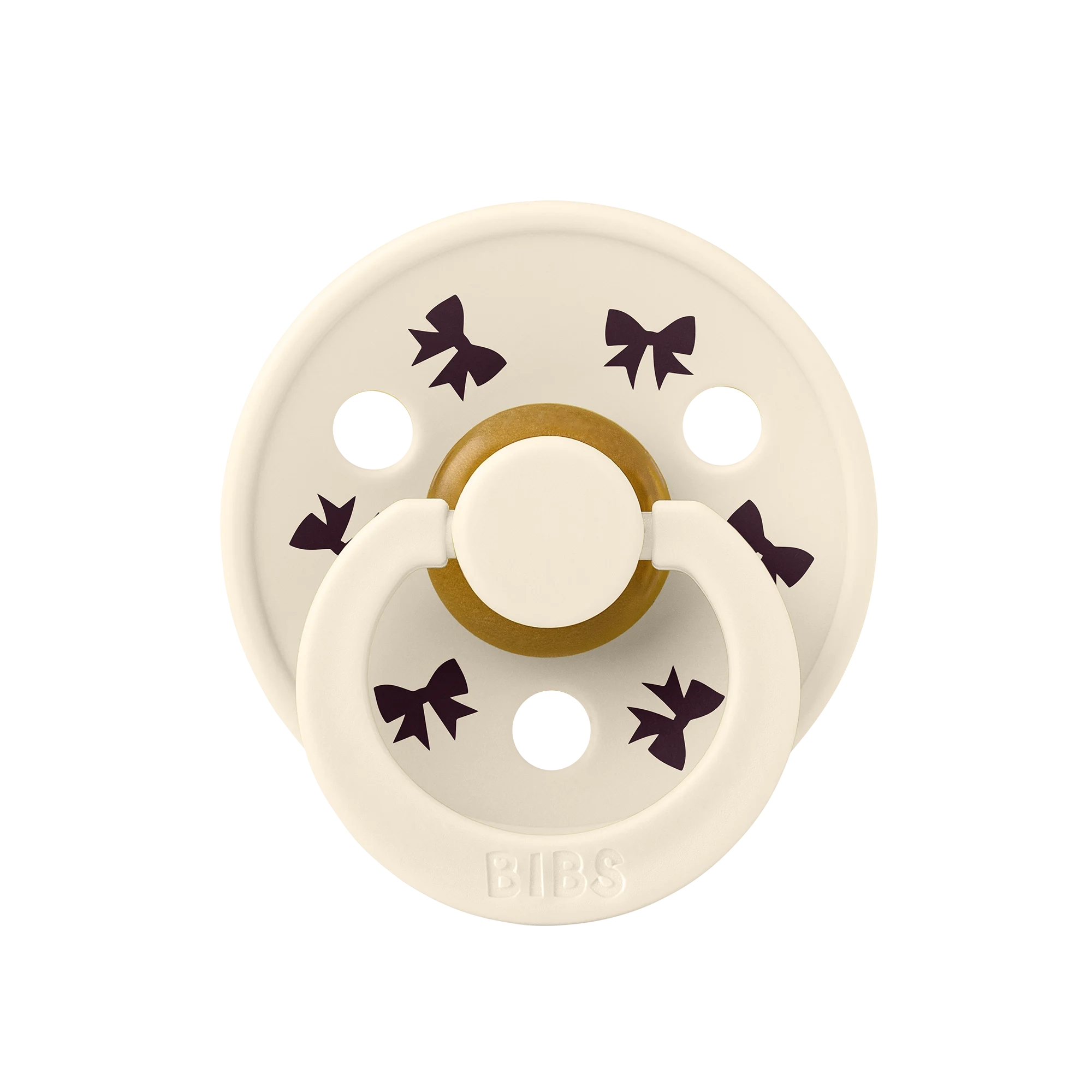 Bibs Colour Holiday Bow Emzik-Ivory Plum