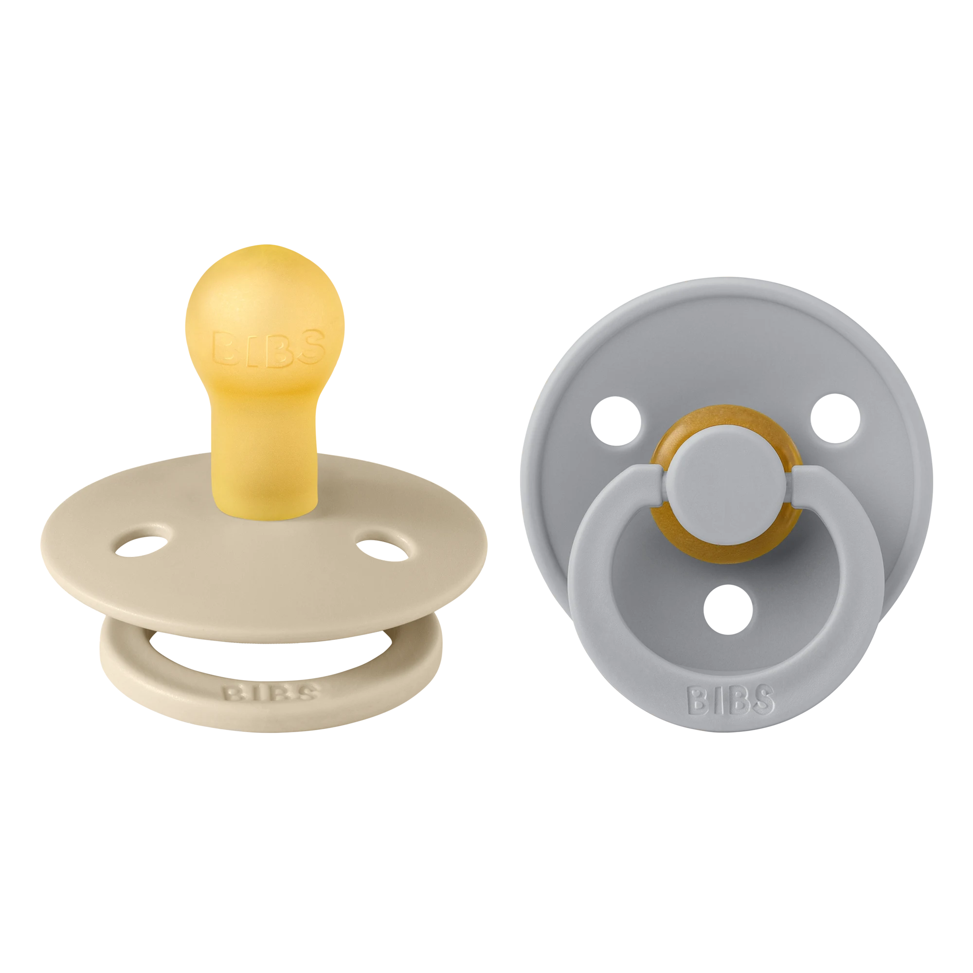 Bibs Colour İkili Kauçuk Emzik- Vanilla/Cloud 0-6 Ay