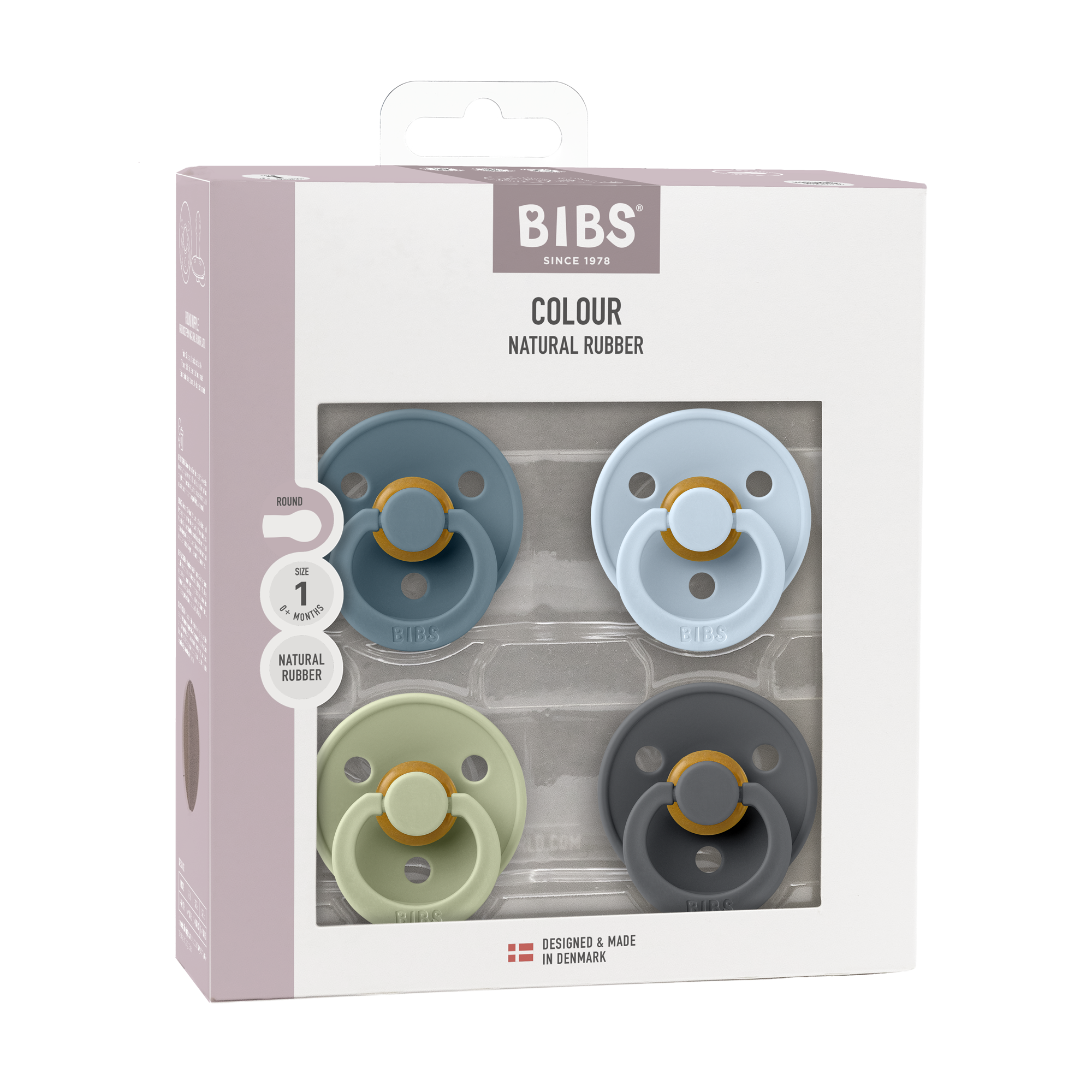 Bibs 4'lü Emzik Seti - Petrol/Sage/Baby Blue/Iron