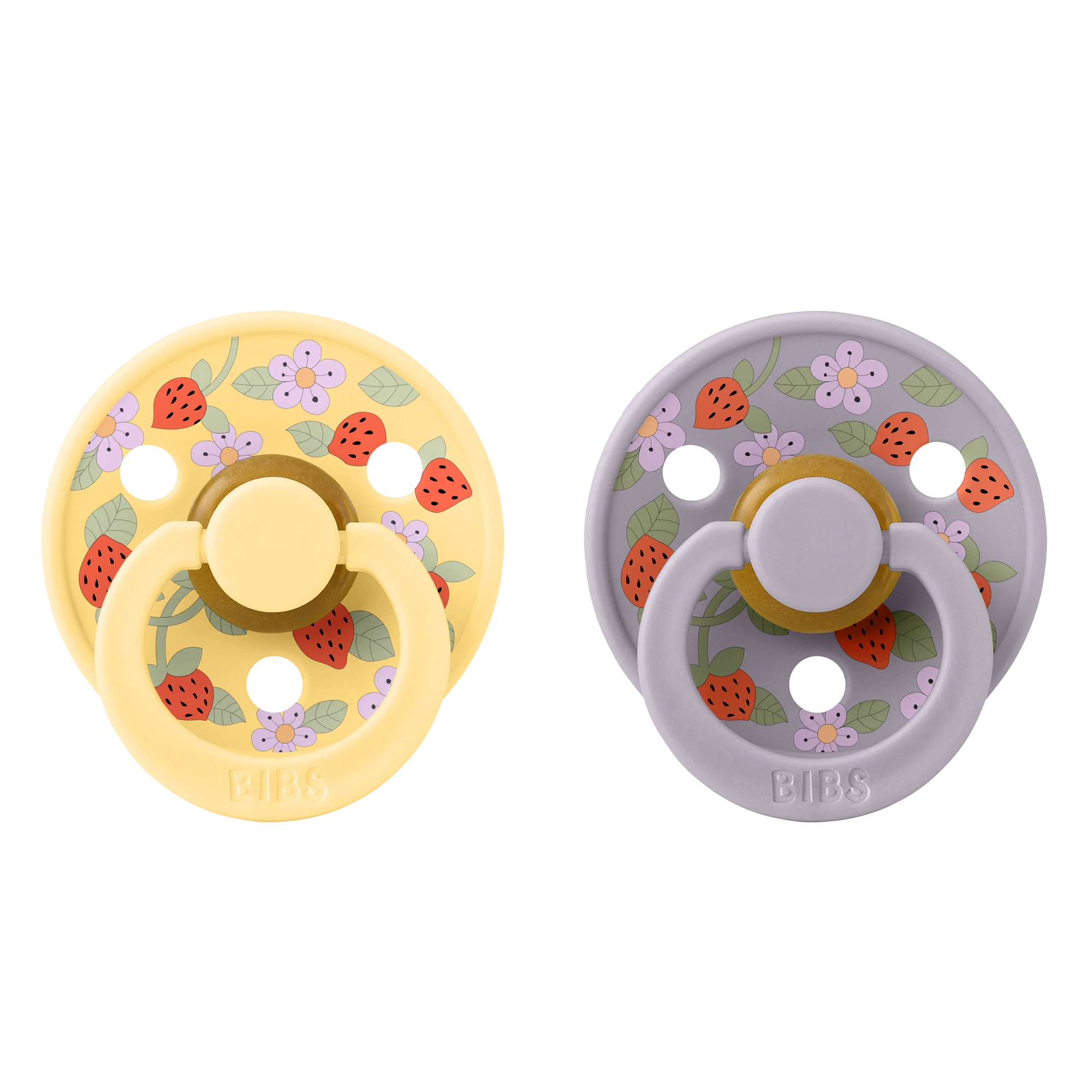 Bibs X Liberty Colour İkili Strawberries and Cream - Pale Butter 6+ Ay