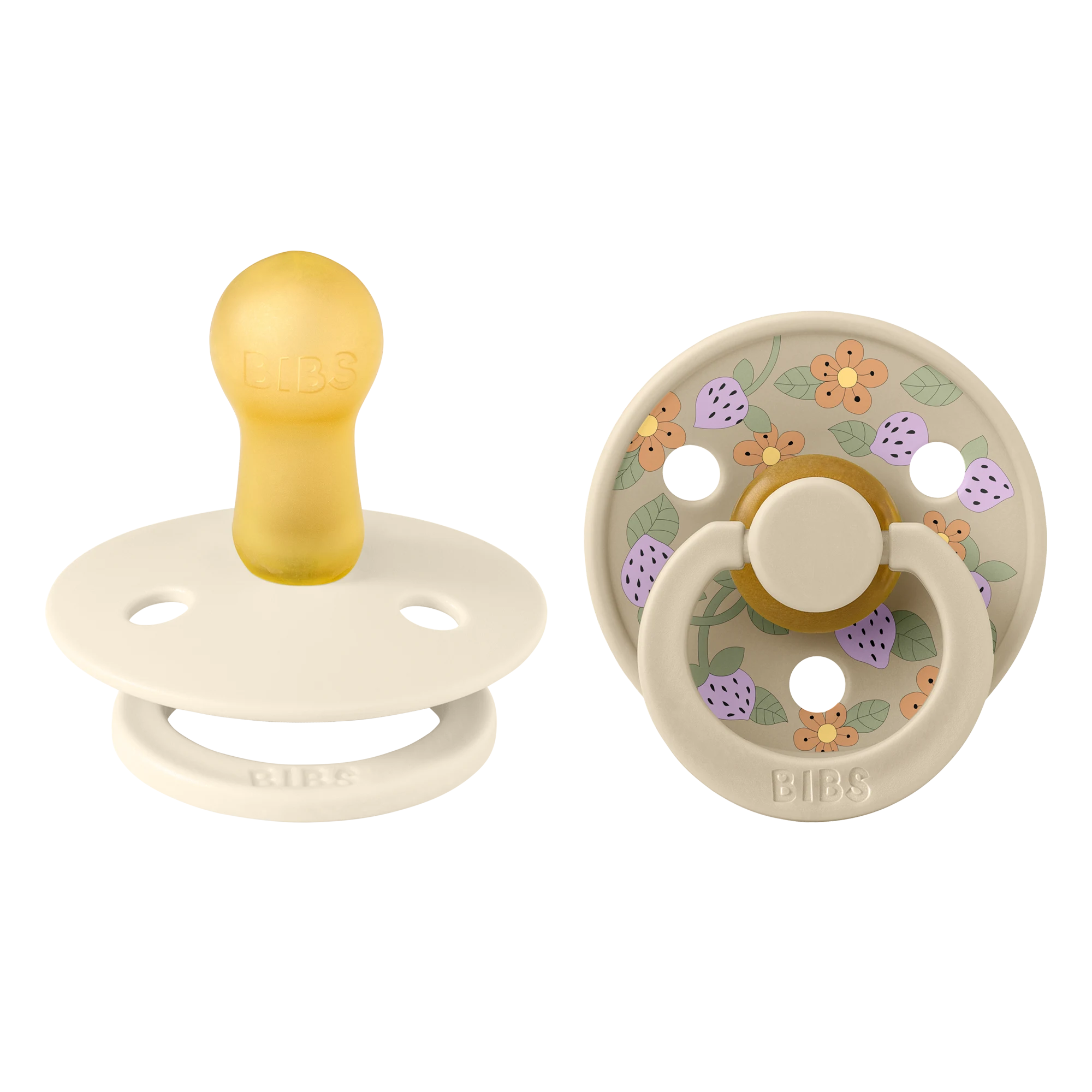 Bibs X Liberty Colour İkili Strawberries and Cream - Ivory 6+ Ay