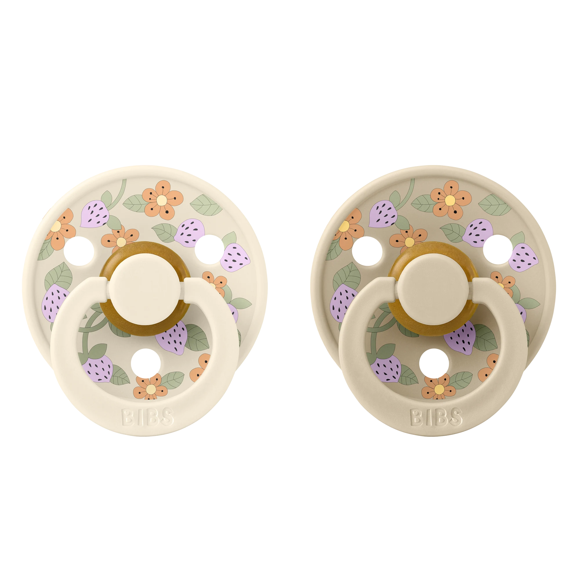 Bibs X Liberty Colour İkili Strawberries and Cream - Ivory 6+ Ay