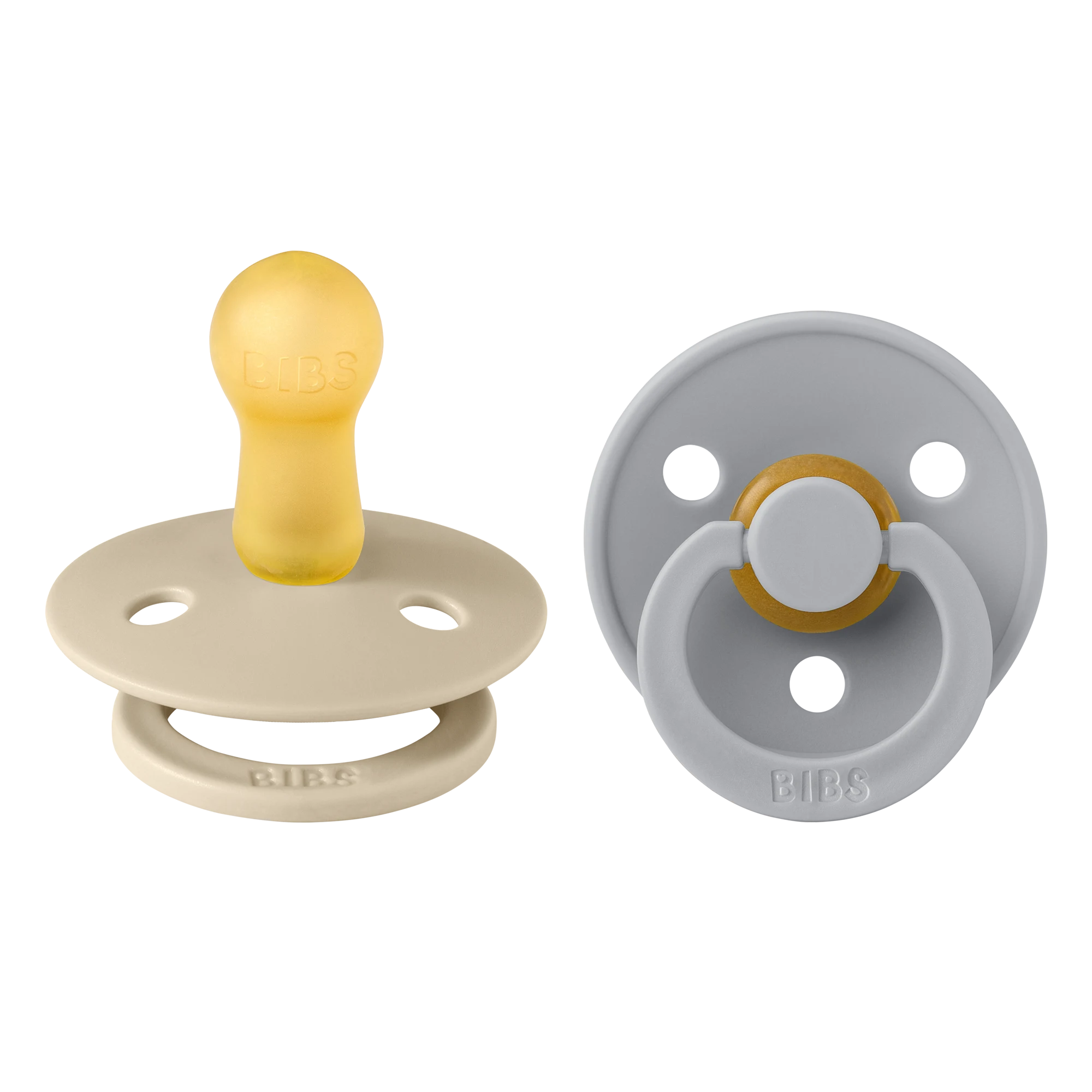 Bibs Colour İkili Kauçuk Emzik-Vanilla/Cloud 6+ Ay