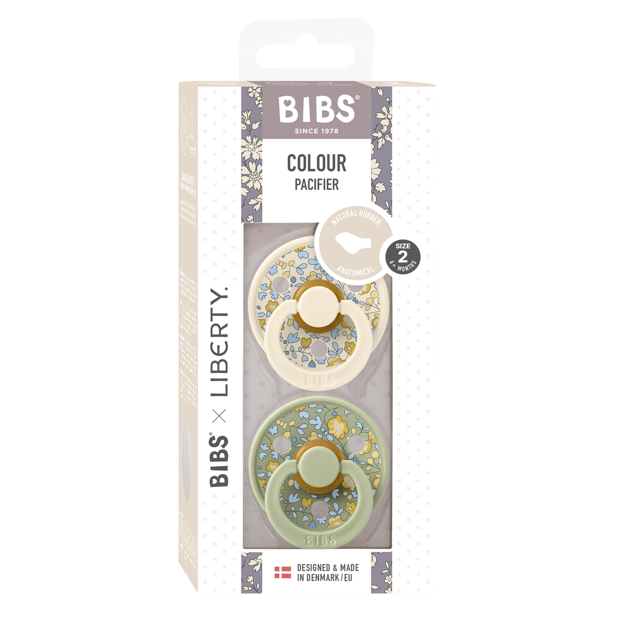 Bibs X Liberty Colour Anatomik Eloise-Sage 6+