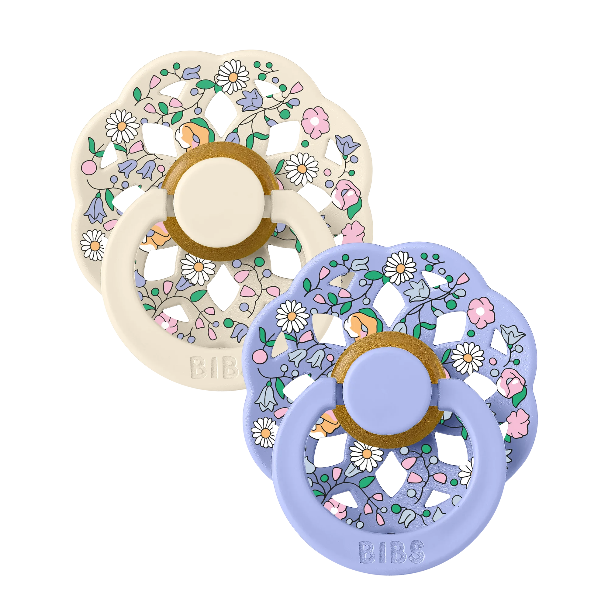 Bibs X Liberty Boheme İkili Emzik Chloe Meadow-Ivory