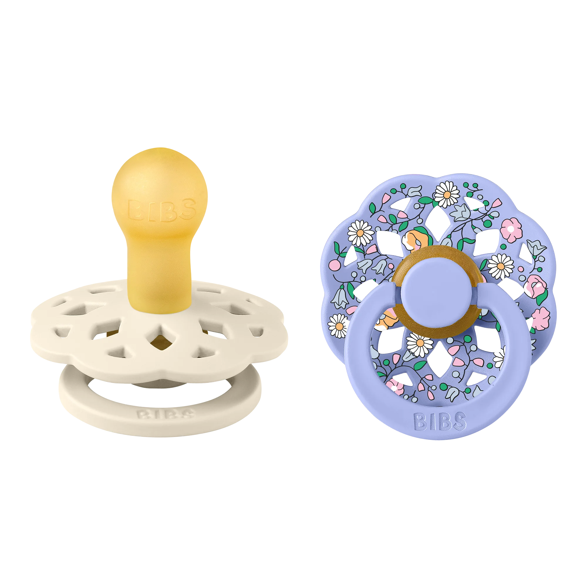 Bibs X Liberty Boheme İkili Emzik Chloe Meadow-Ivory