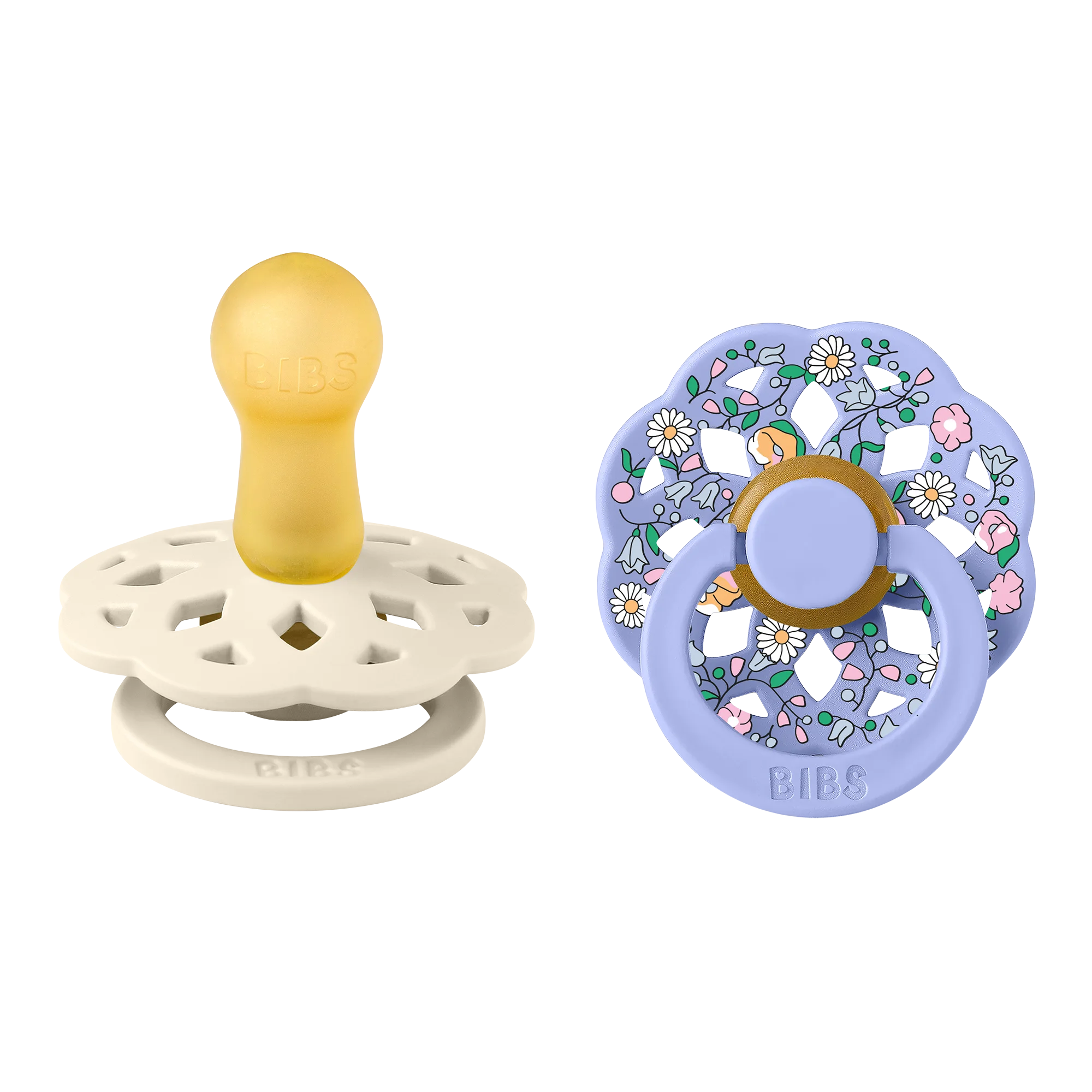 Bibs X Liberty Boheme İkili Emzik Chloe Meadow-Ivory