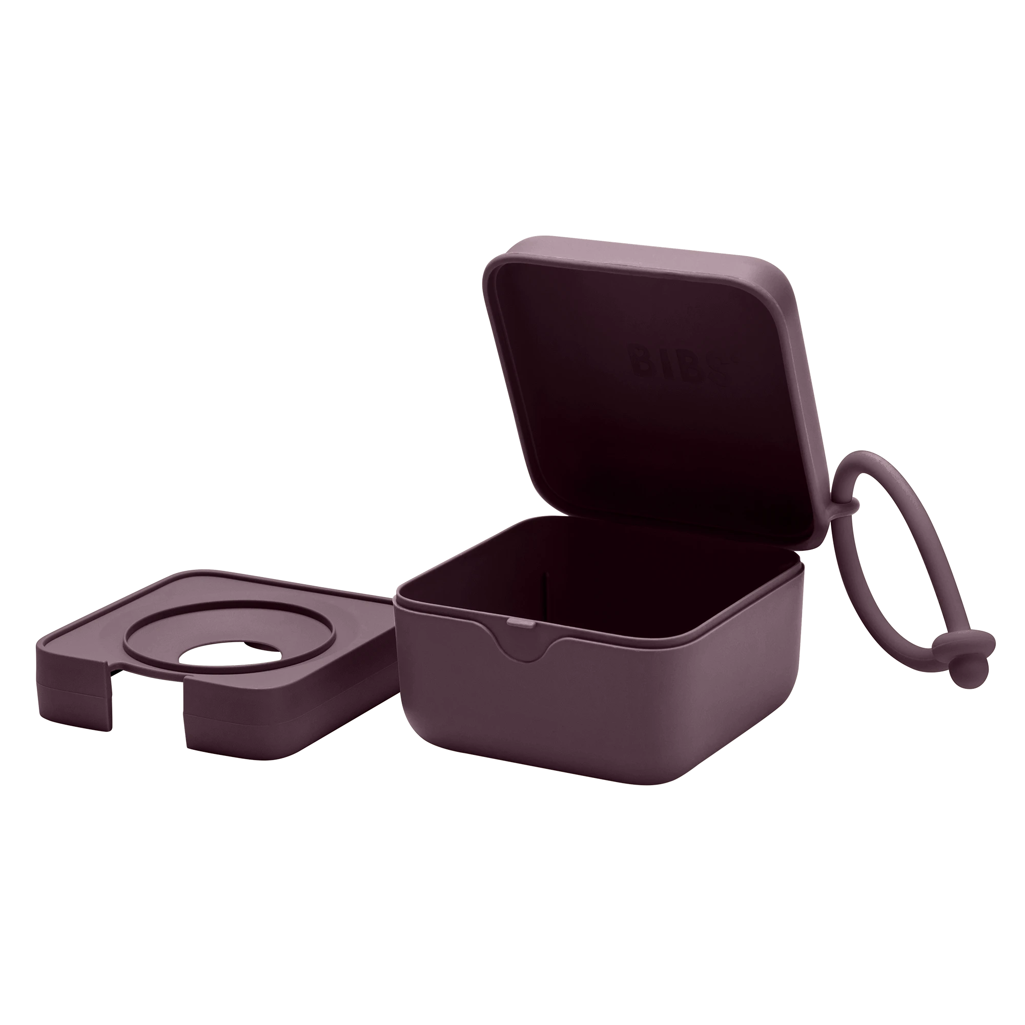 BIBS Pacifier Box Emzik Kutusu Plum