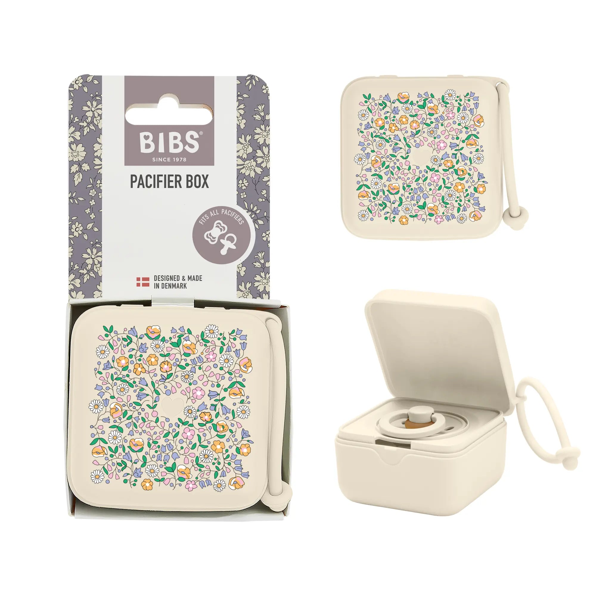 Bibs X Liberty Emzik Kutusu Chloe Meadow- Ivory