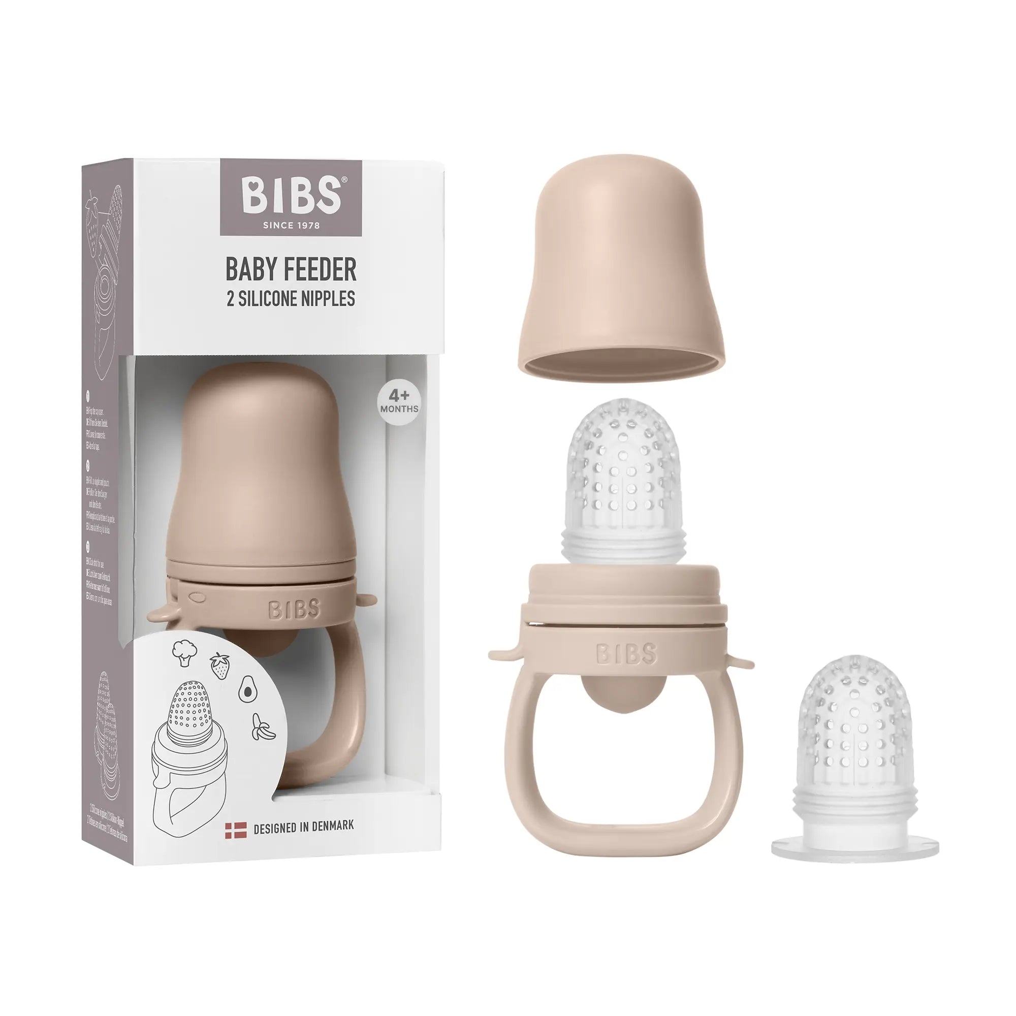 Bibs Silikon Meyve ve Sebze Filesi- Blush