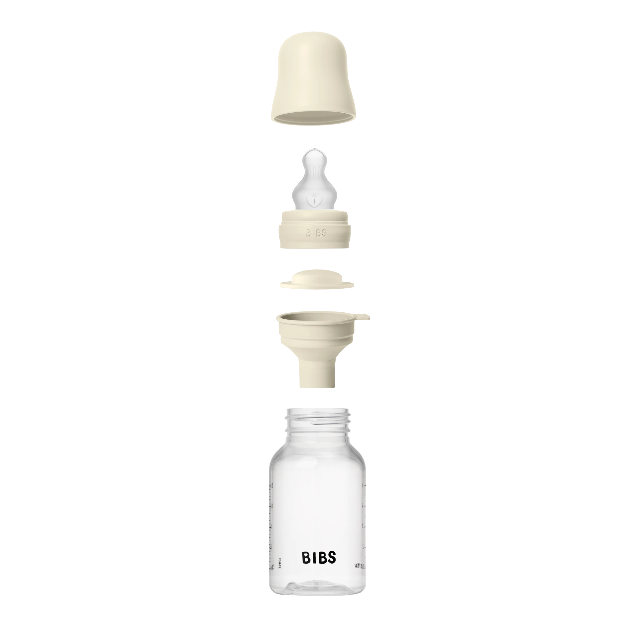 BIBS Baby PP Bottle Complete Set Silikon Uç Biberon Ivory 150 ml