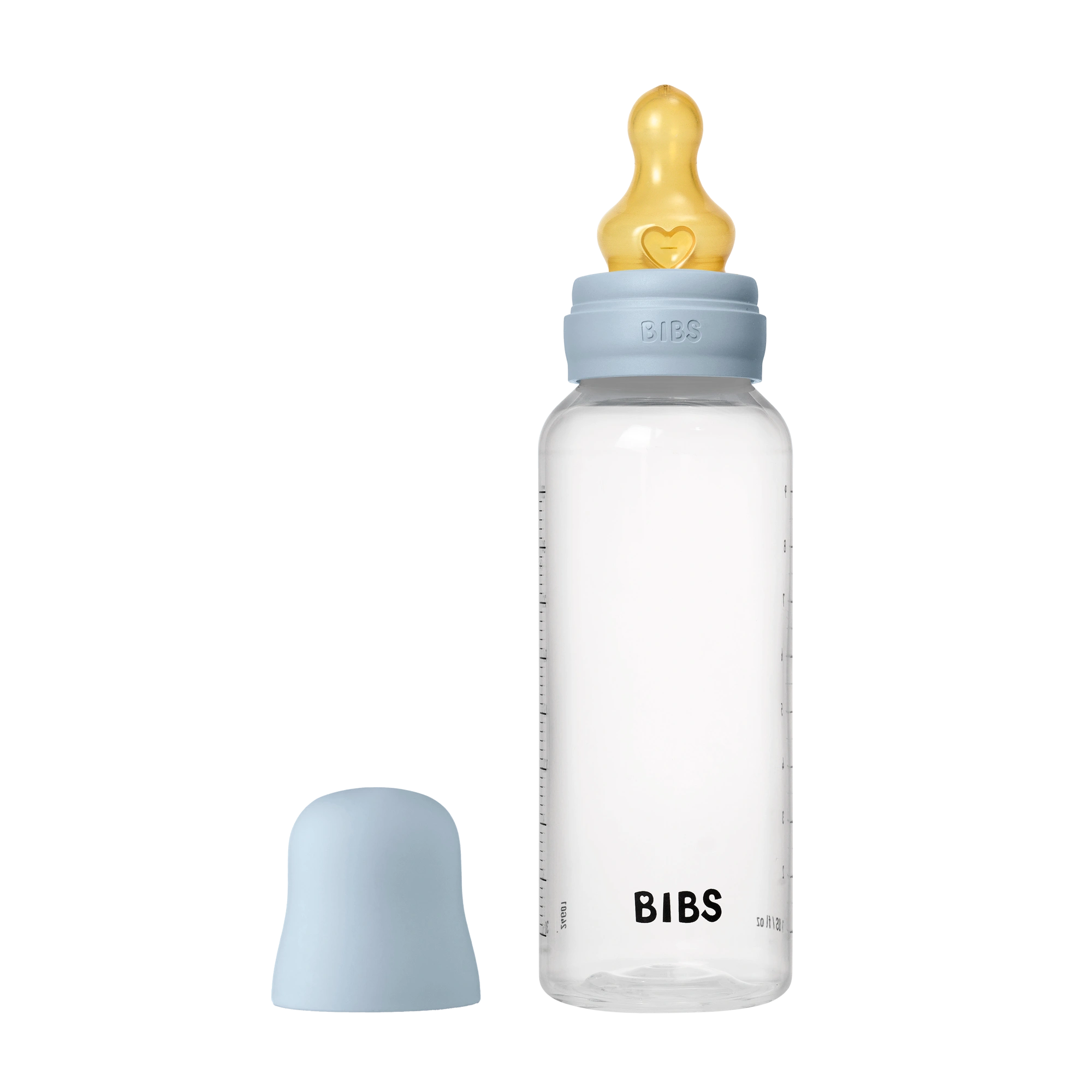 BIBS Baby PP Bottle Complete Set Kauçuk Uç Biberon Baby Blue 270 ml