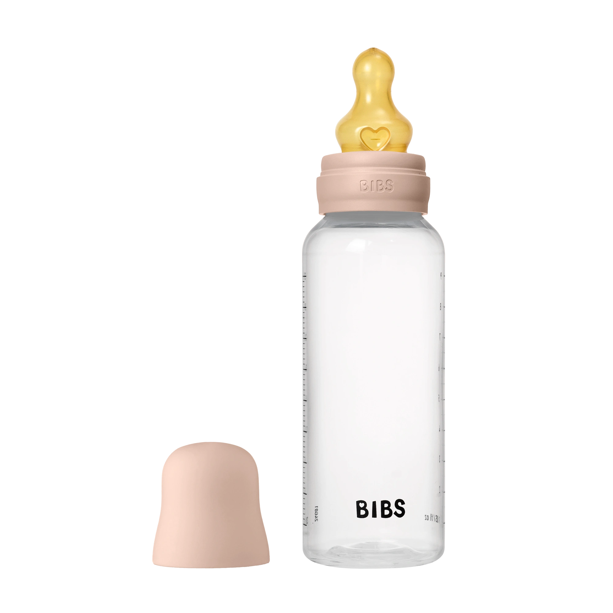BIBS Baby PP Bottle Complete Set Kauçuk Uç Biberon  Blush 270 ml
