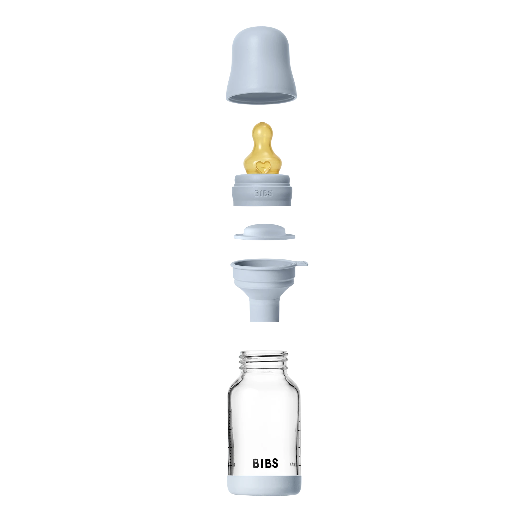 BIBS Baby Bottle Cam Biberon Seti 120 ml - Baby Blue