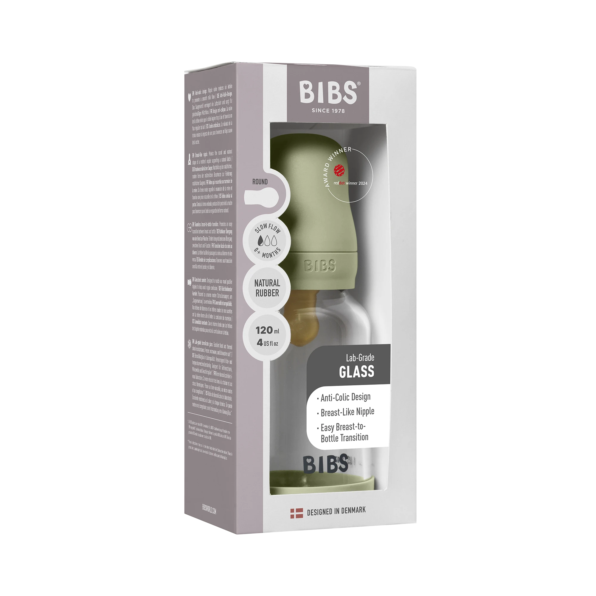 BIBS Baby Bottle Cam Biberon Seti 120 ml - Sage