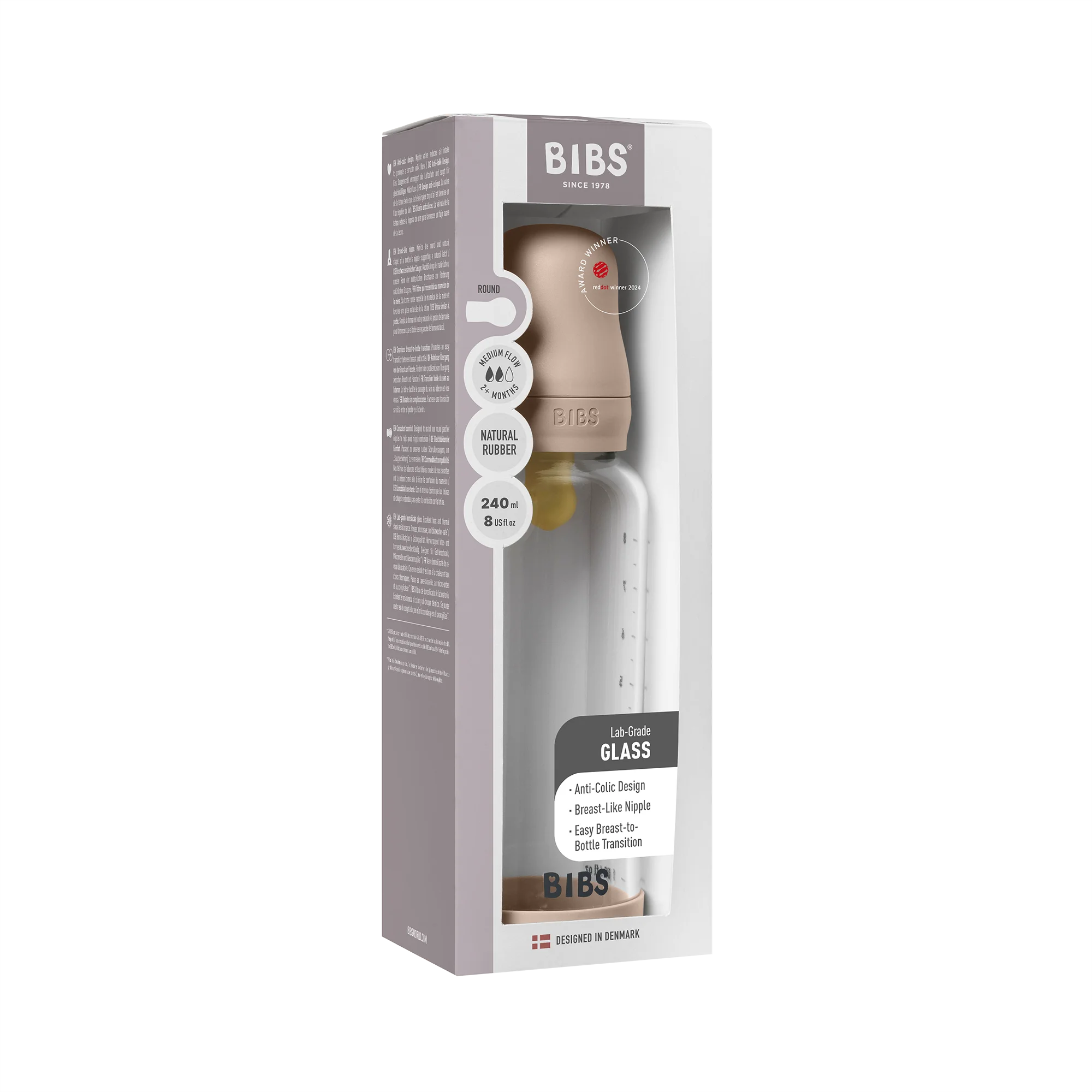 Bibs Baby Bottle Cam Biberon Seti 240 ml - Blush