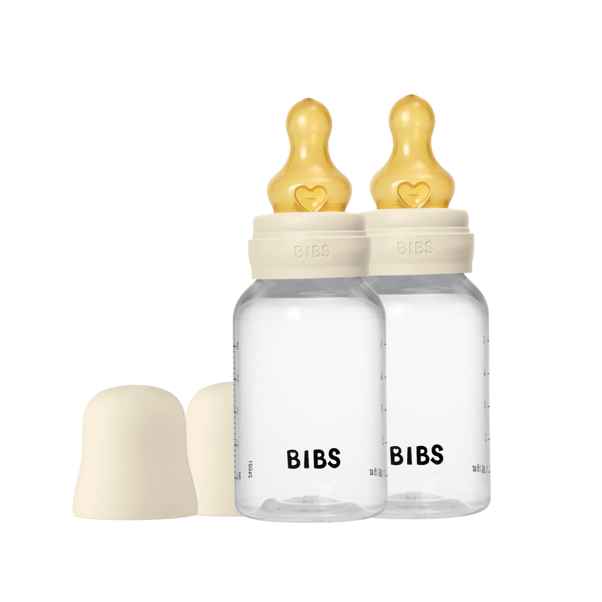 BIBS Baby PP Bottle İkili Kauçuk Uçlu Biberon Seti Ivory 150 ml