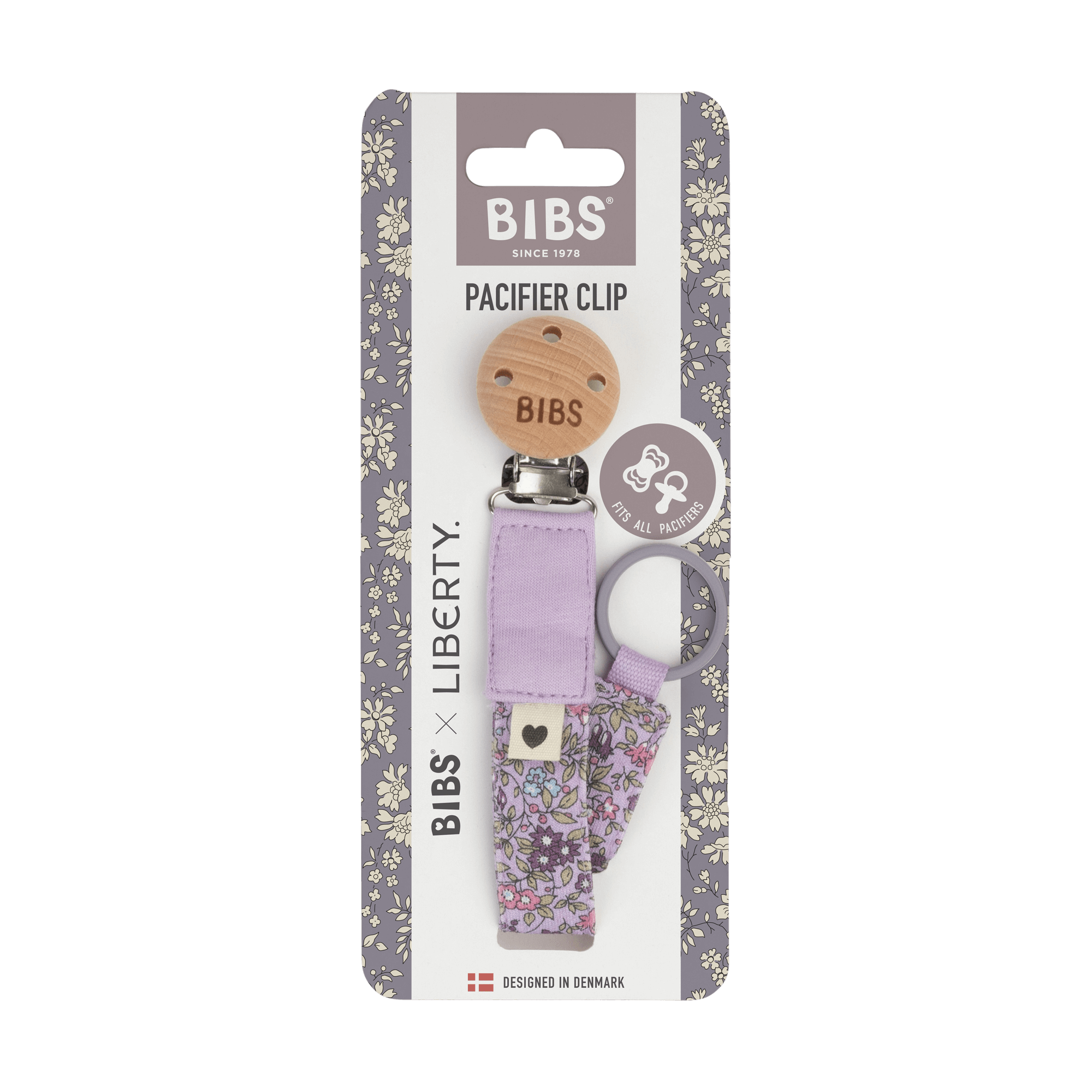 Bibs x Liberty Emzik Askısı Chamomile Lawn-Violet