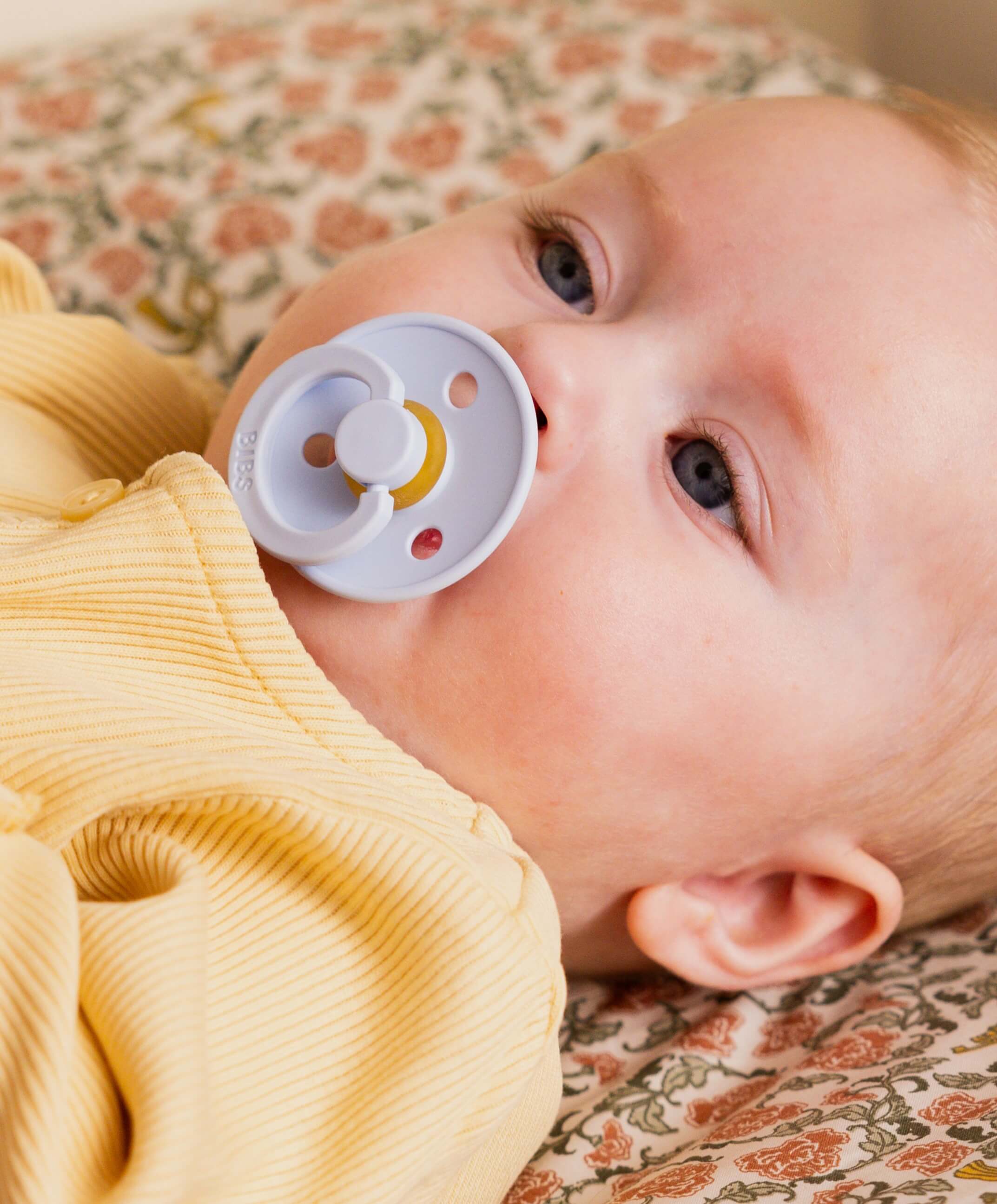 Bibs Colour Simetrik Kauçuk Emzik-Baby Blue