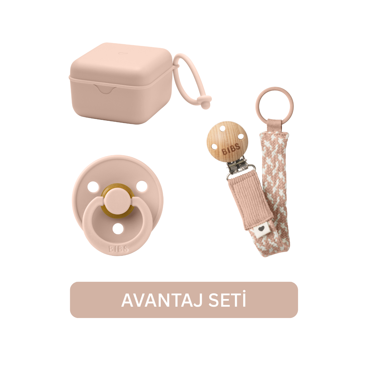 Bibs Avantaj Seti Blush 0-6 Ay