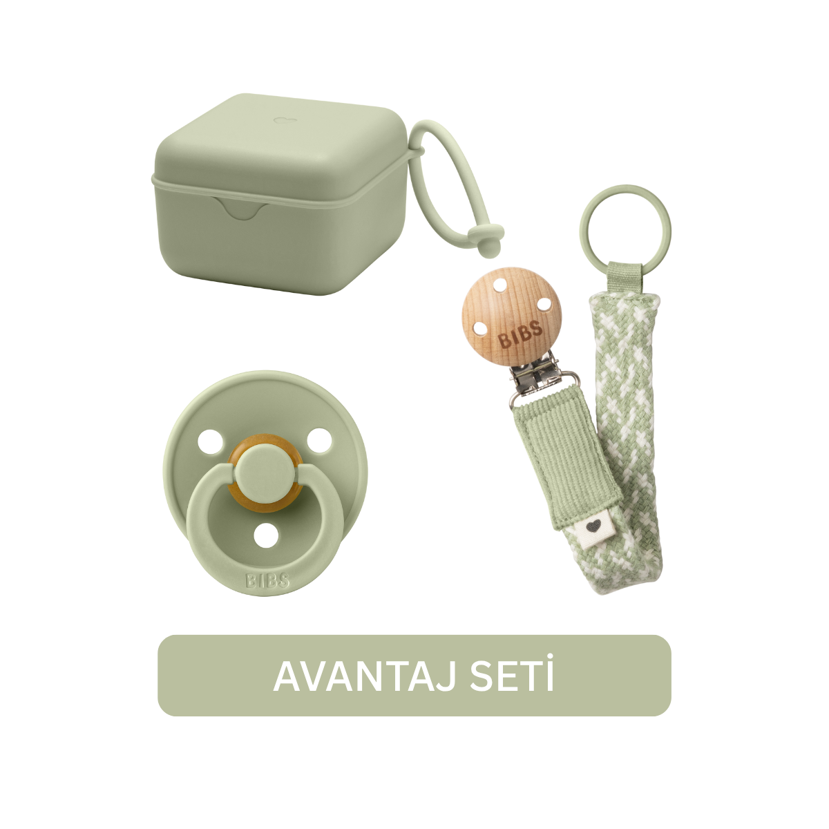 Bibs Avantaj Seti Sage 0-6 Ay