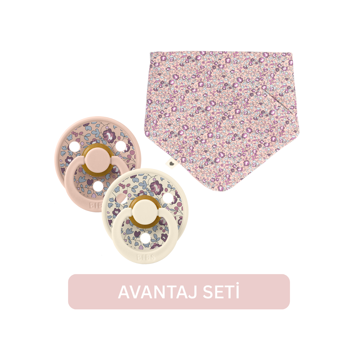 Bibs X Liberty Avantaj Seti Eloise Blush 0-6 Ay