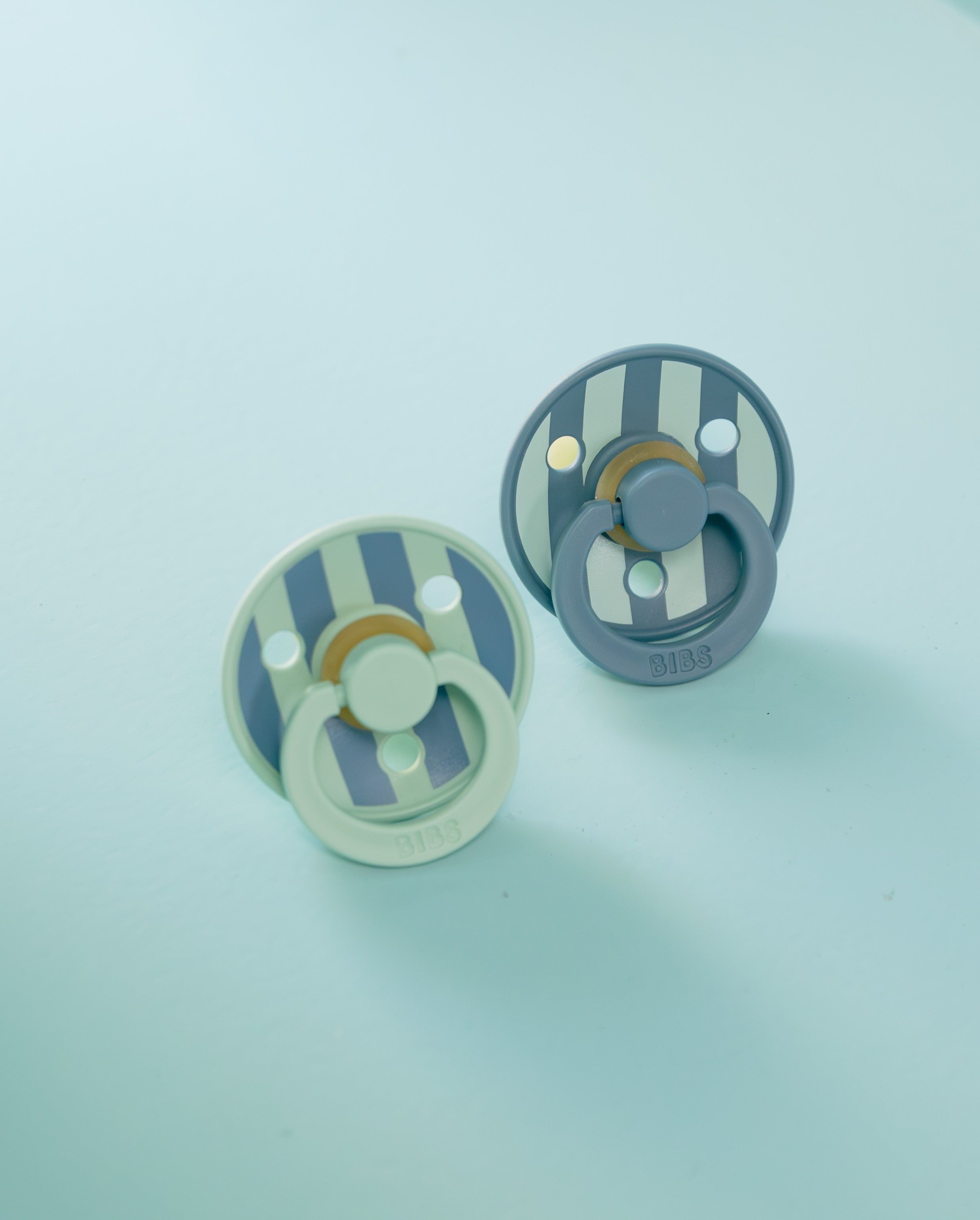 Bibs Studio Colour Block Kauçuk Emzik - Petrol/Nordic Mint
