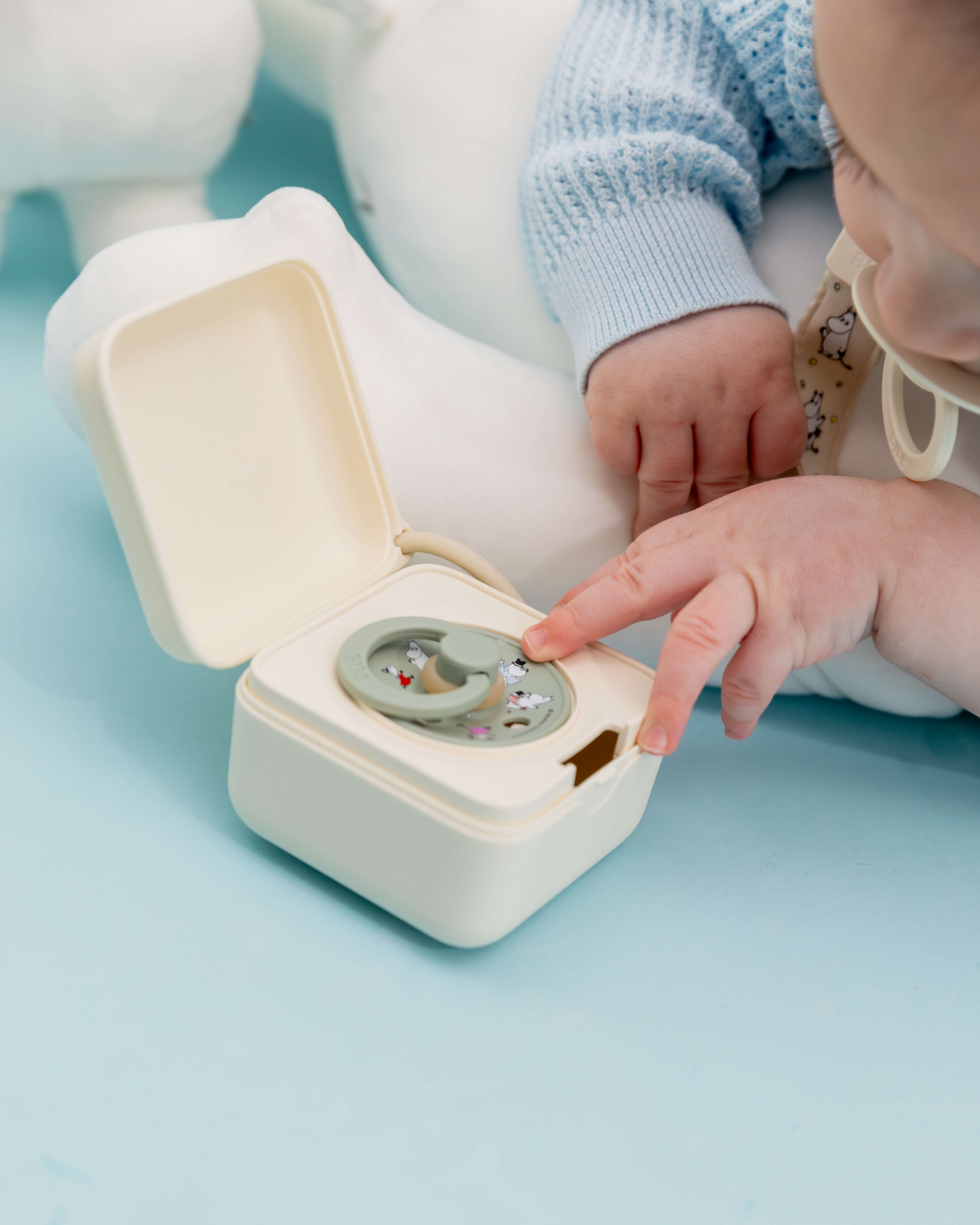 BIBS X Moomin Pacifier Box Emzik Kutusu Ivory