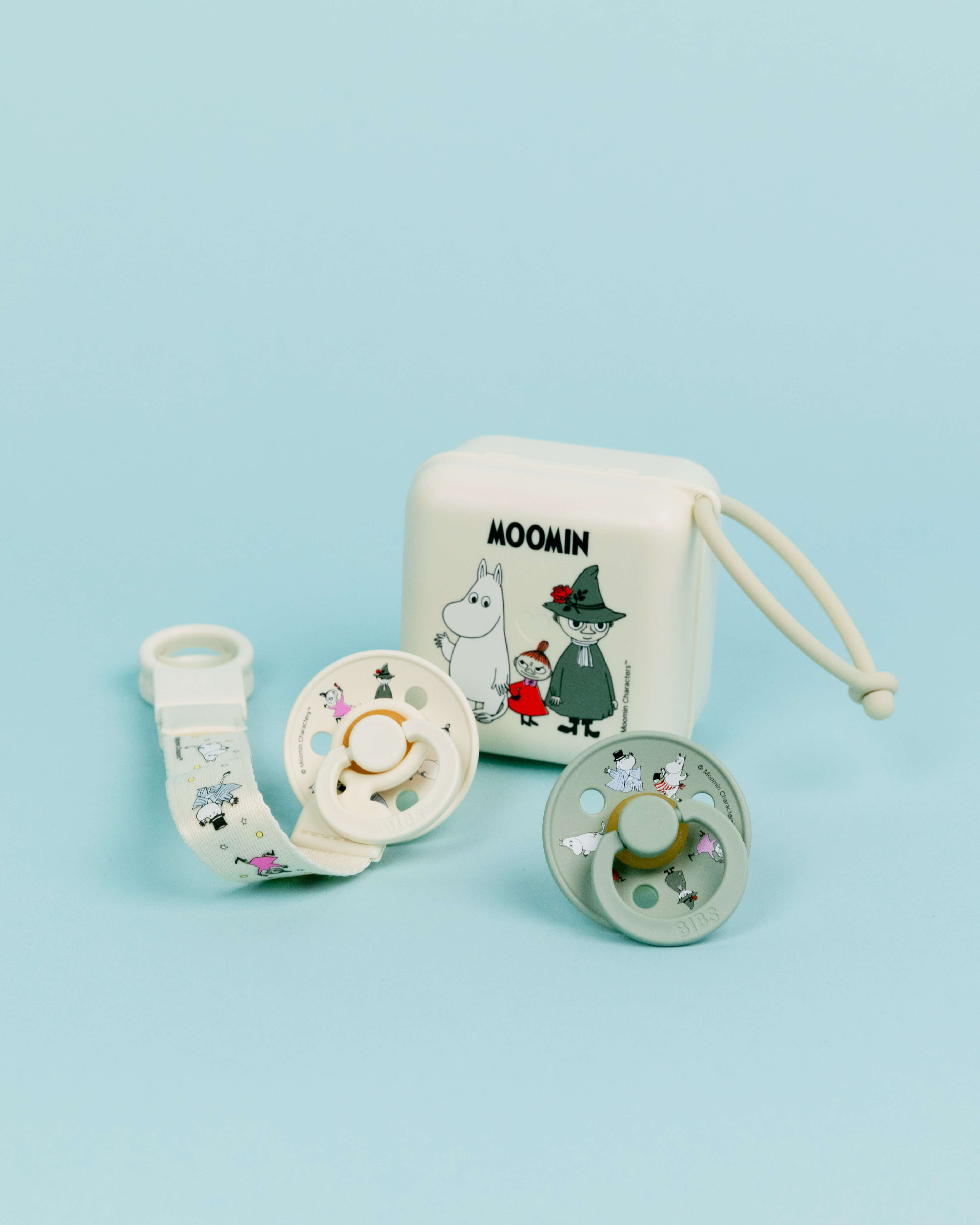 BIBS X Moomin Pacifier Box Emzik Kutusu Ivory