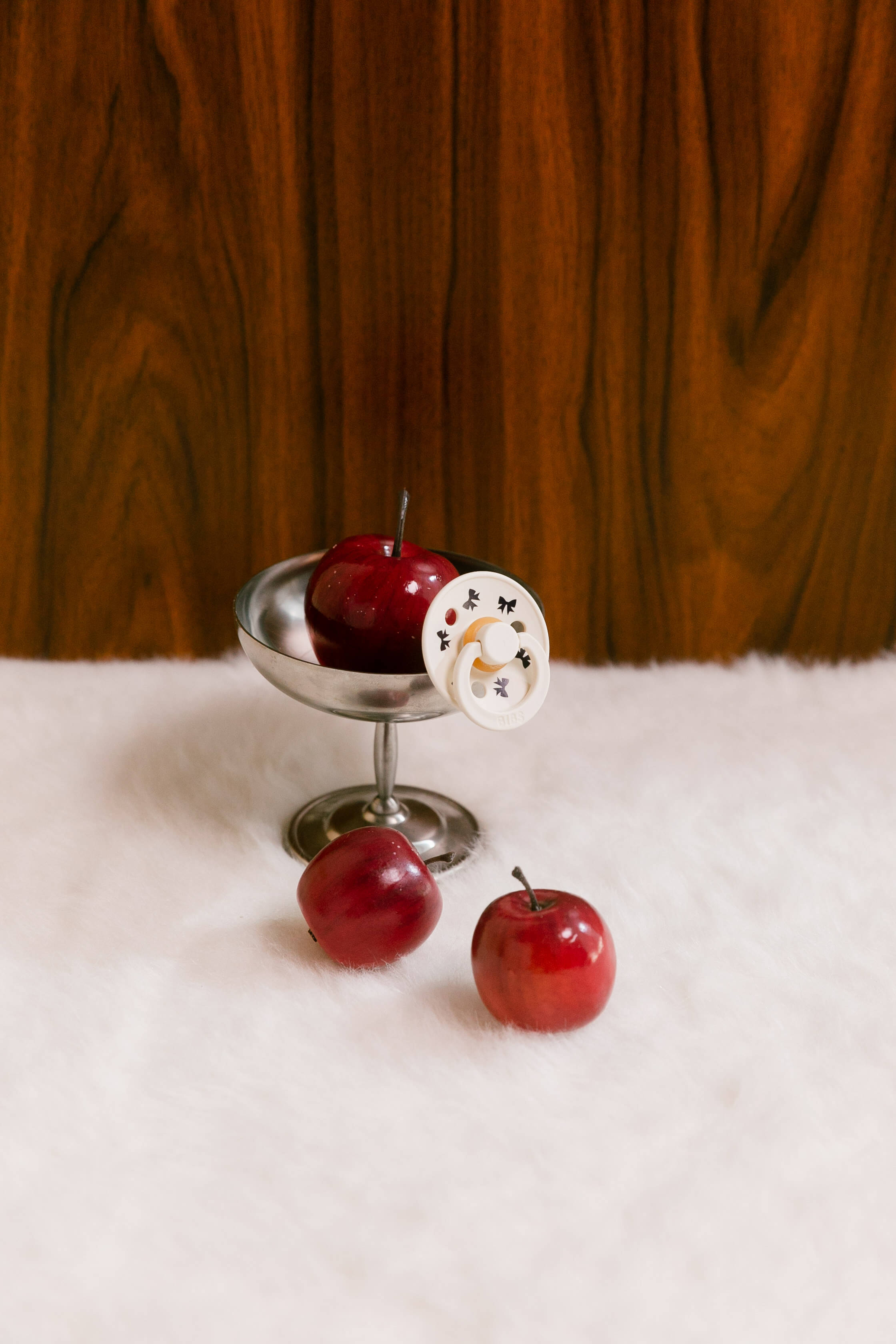 Bibs Colour Holiday Bow Emzik-Ivory Plum