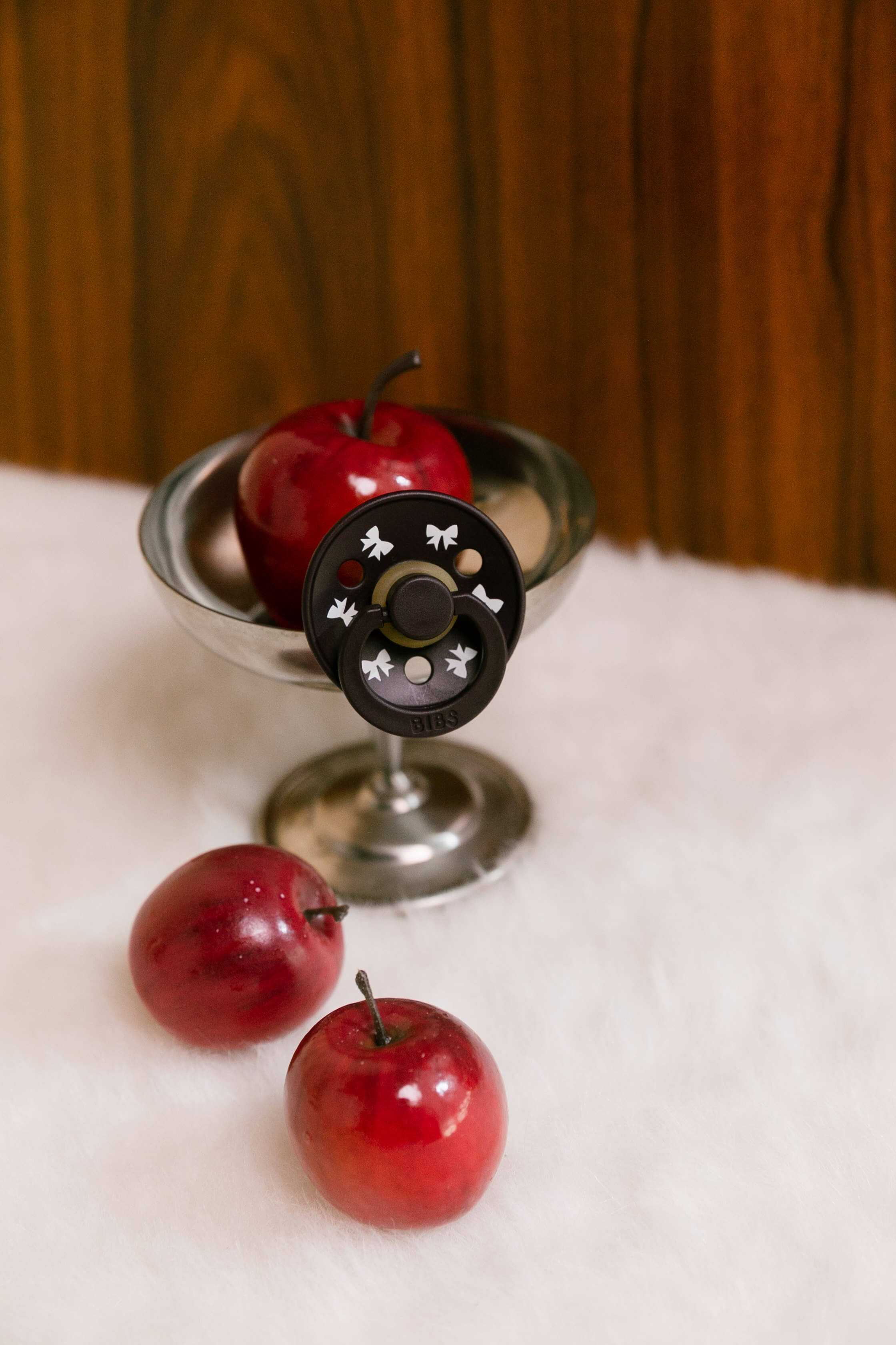 Bibs Colour Holiday Bow Emzik- Plum Ivory