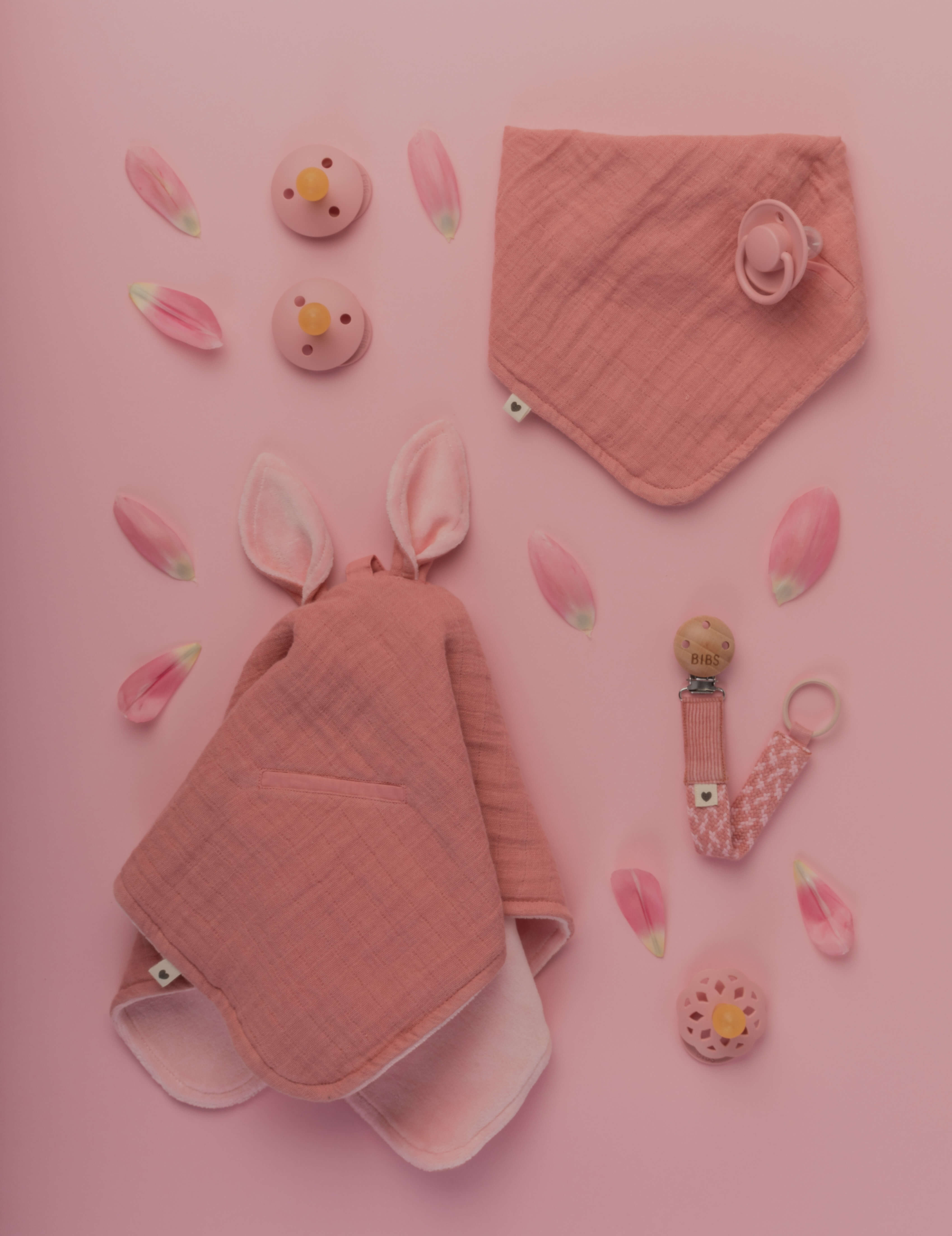 BIBS Cuddle Cloth Kangaroo Dusty Pink