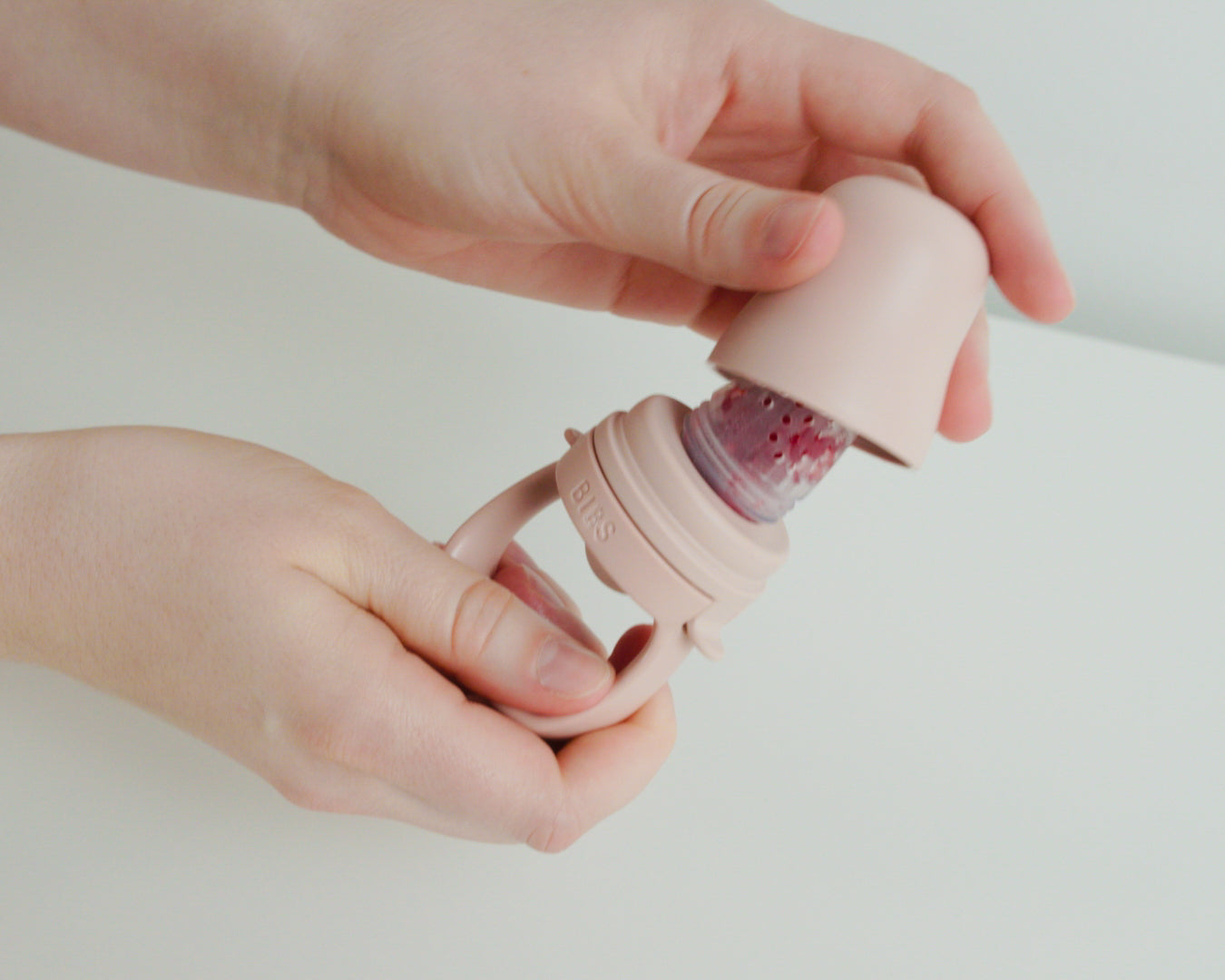 Bibs Silikon Meyve ve Sebze Filesi- Blush
