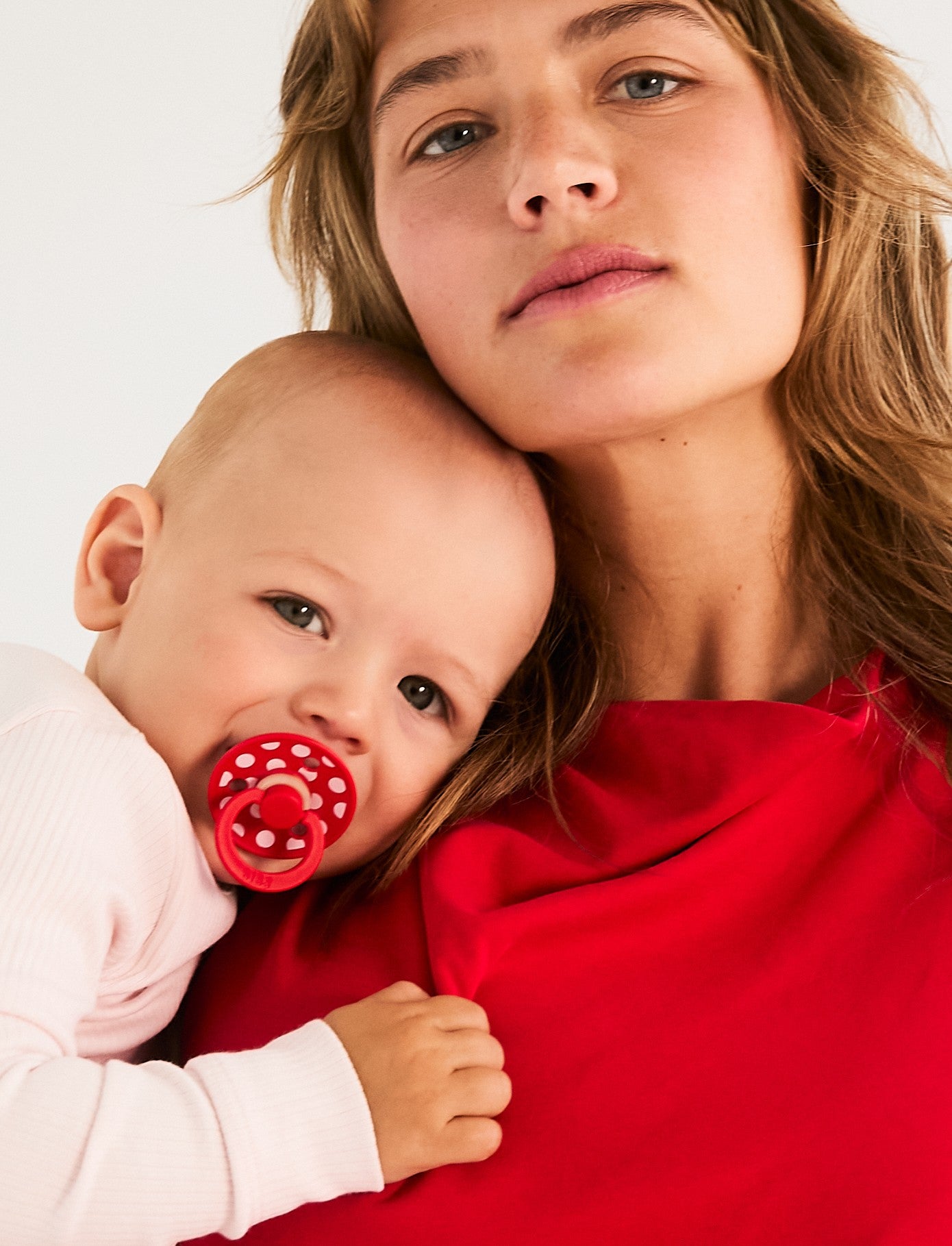 Bibs Studio Colour Polka Big Kauçuk Emzik - Candy Apple Blossom