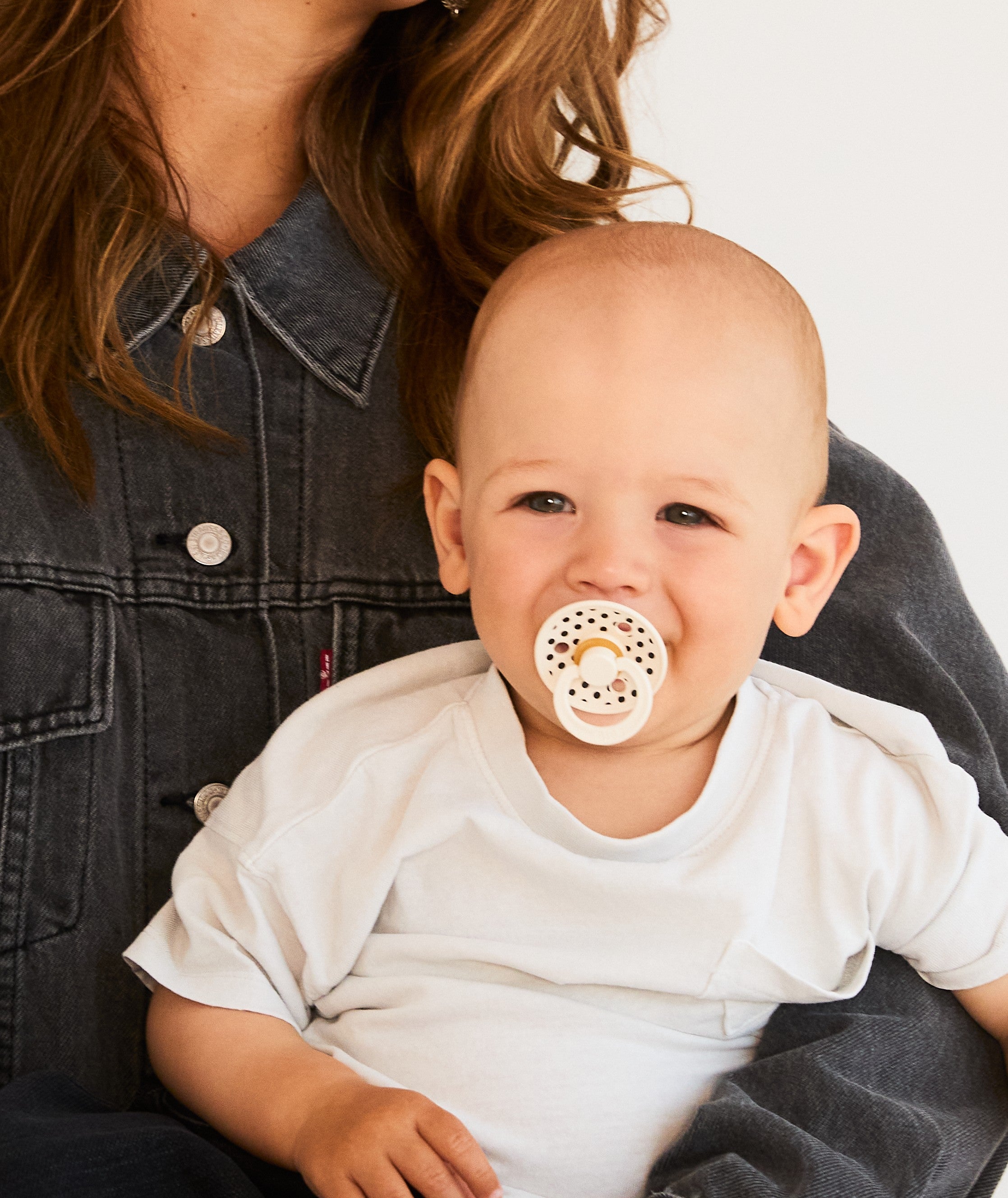 Bibs Studio Colour Polka Small Kauçuk Emzik - Ivory Black