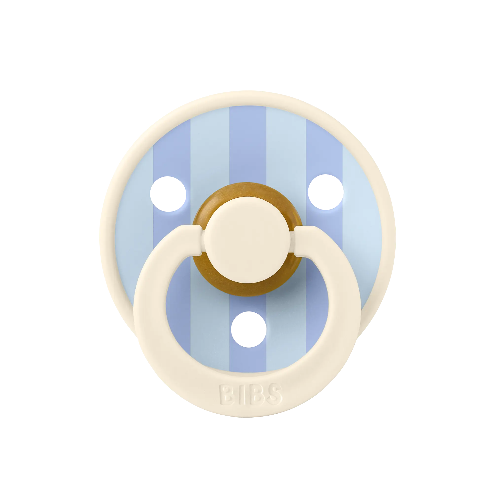Bibs Studio Colour Block Kauçuk Emzik - Ivory / Dusty Blue