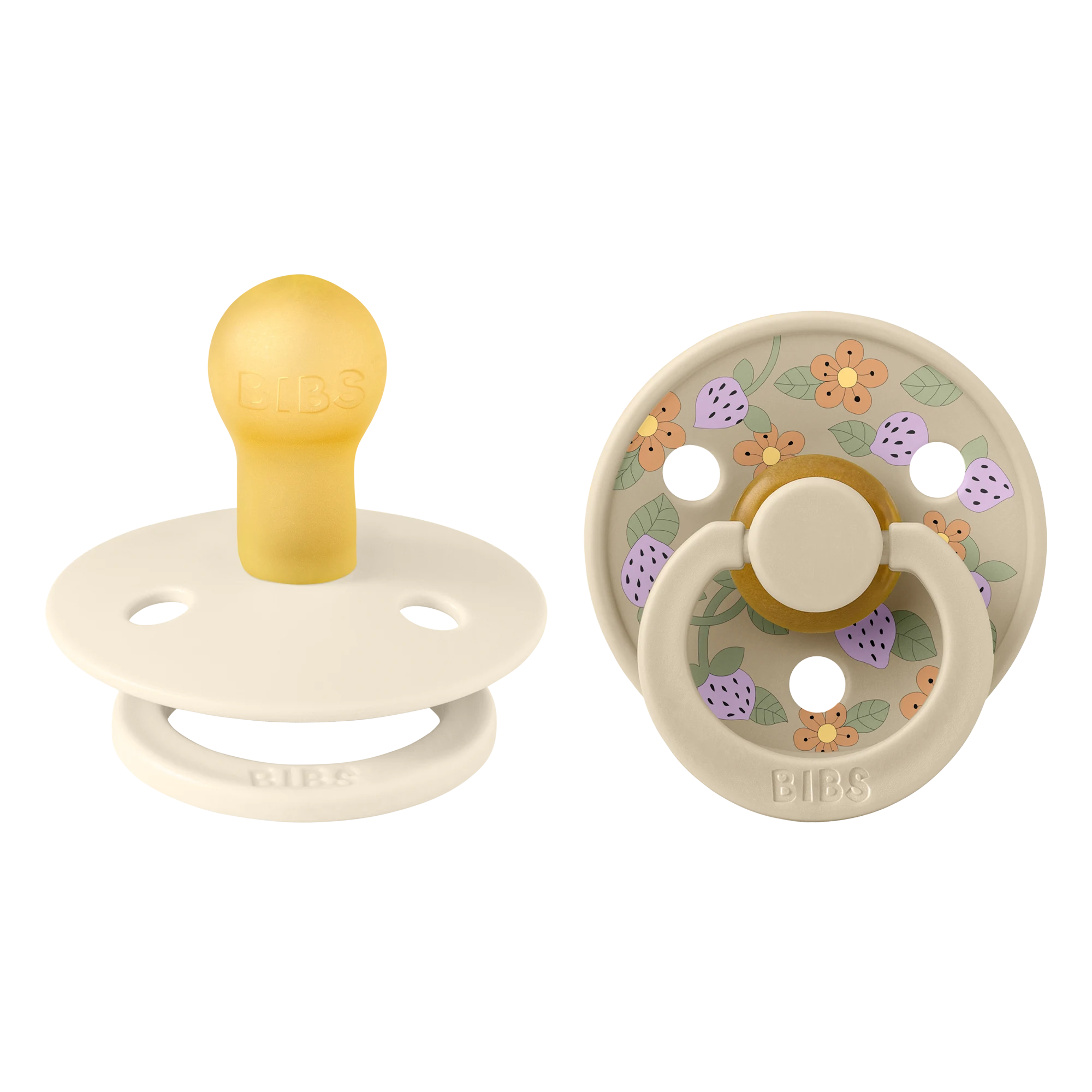 Bibs X Liberty Colour İkili Strawberries and Cream - Ivory 0-6 Ay