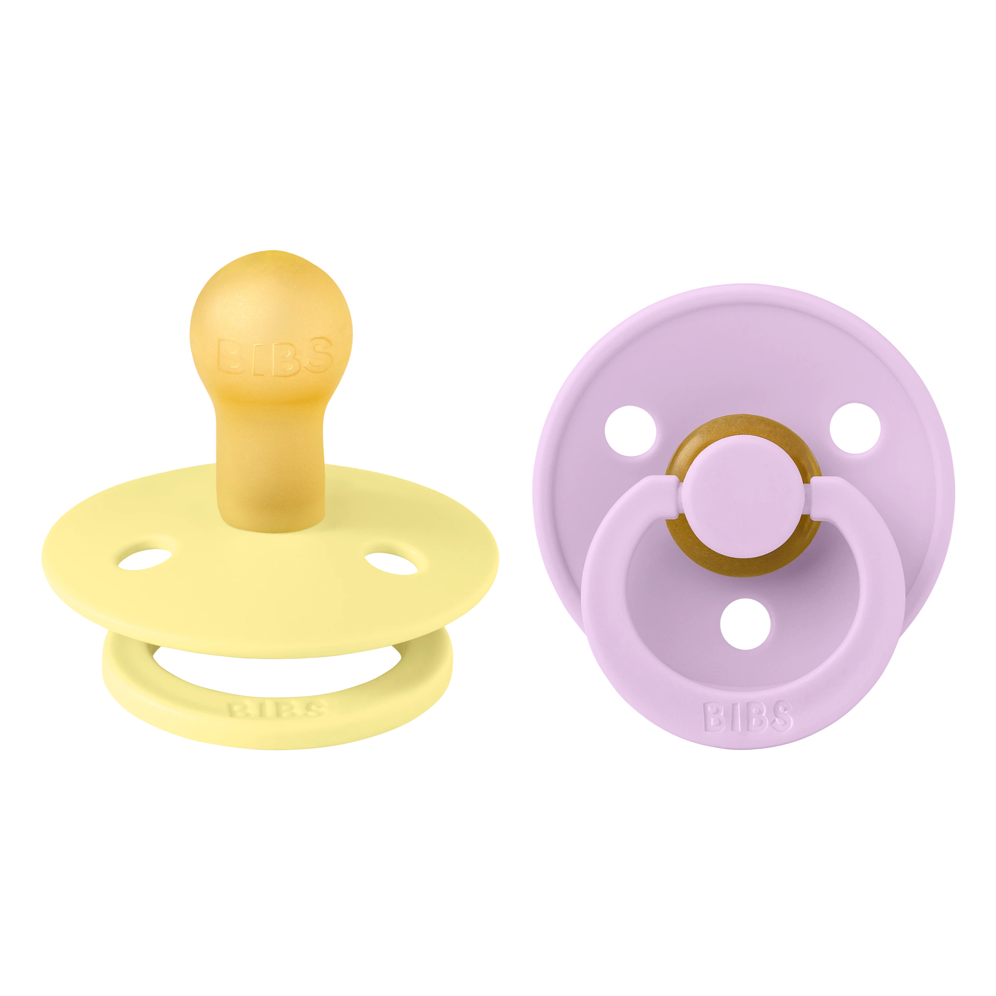 Bibs Colour İkili Kauçuk Emzik- Sunshine/Violet Sky 0-6 Ay