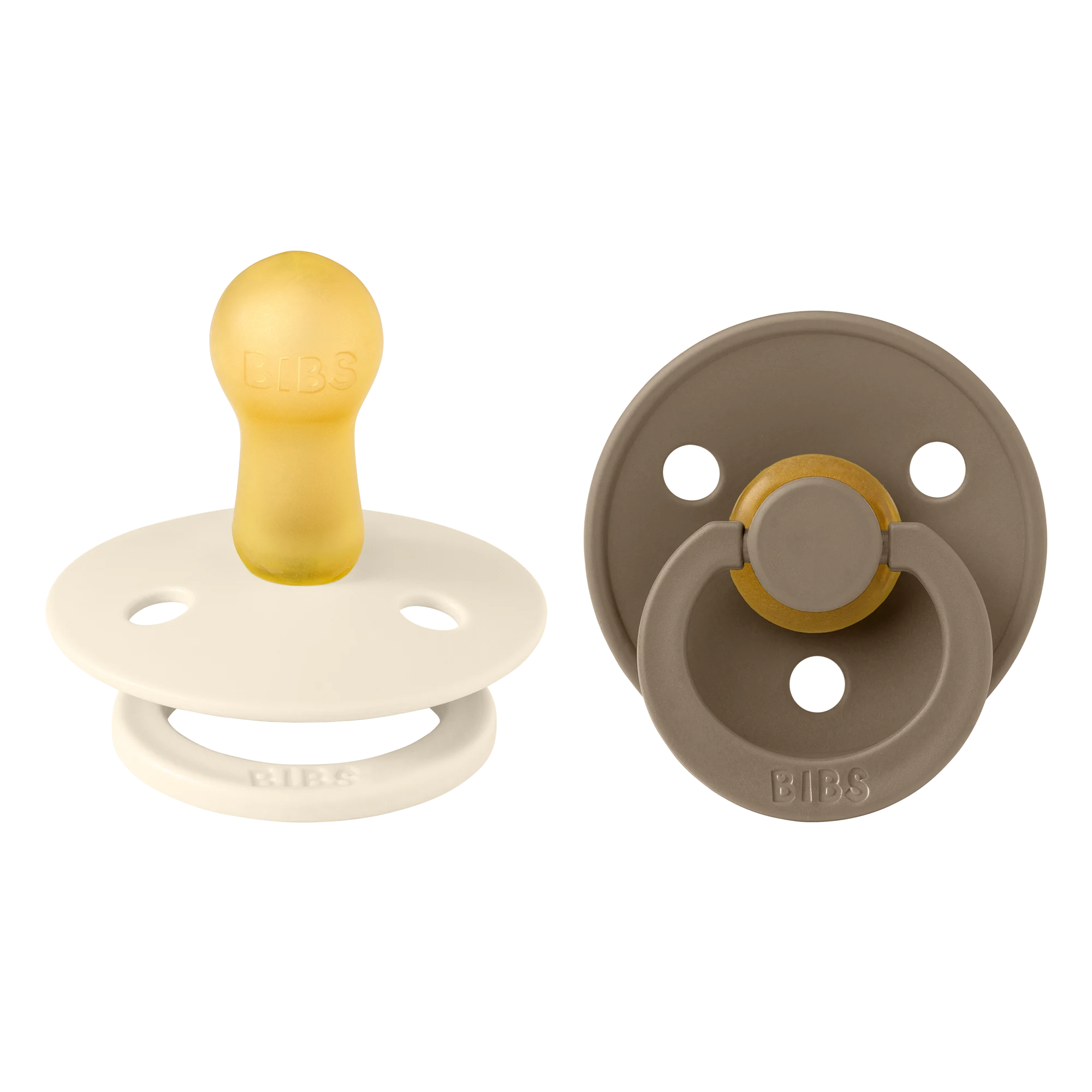 Bibs Colour İkili Kauçuk Emzik-Ivory/Dark Oak 6+ Ay