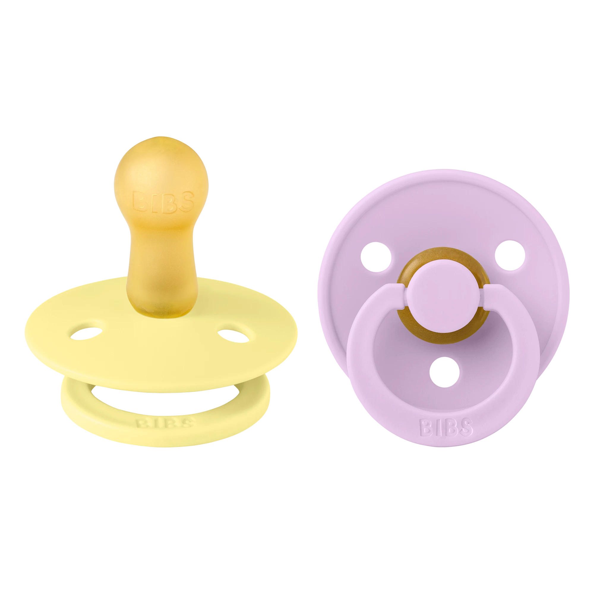 Bibs Colour İkili Kauçuk Emzik-Sunshine/Violet Sky 6+ Ay
