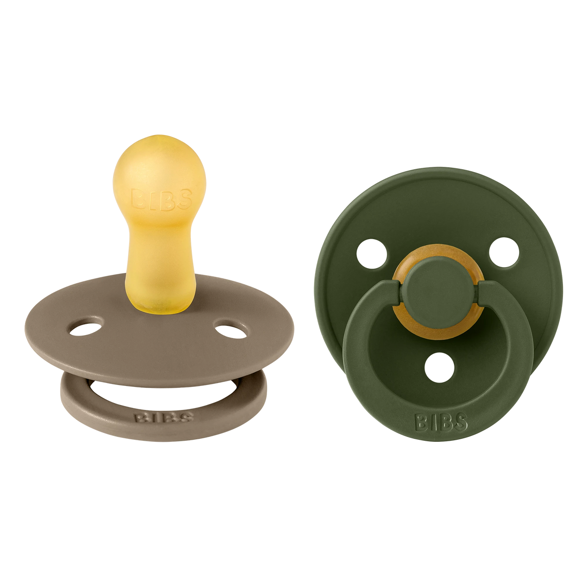 Bibs Colour İkili Kauçuk Emzik-Dark Oak/Hunter Green