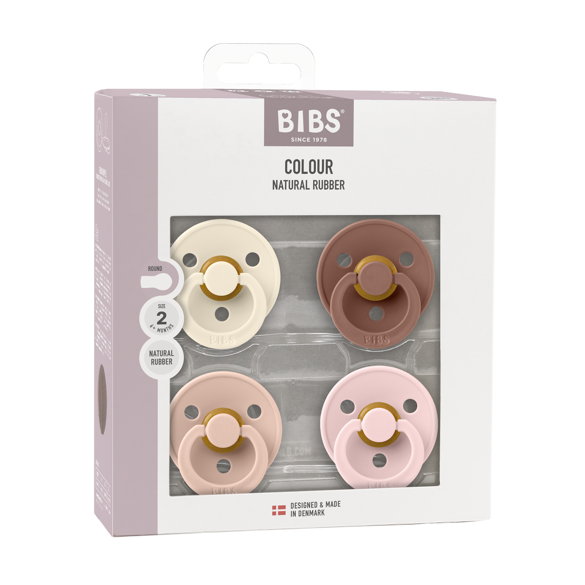 Bibs 4'lü Emzik Seti - Ivory/Blush/Woodchuck/Blossom