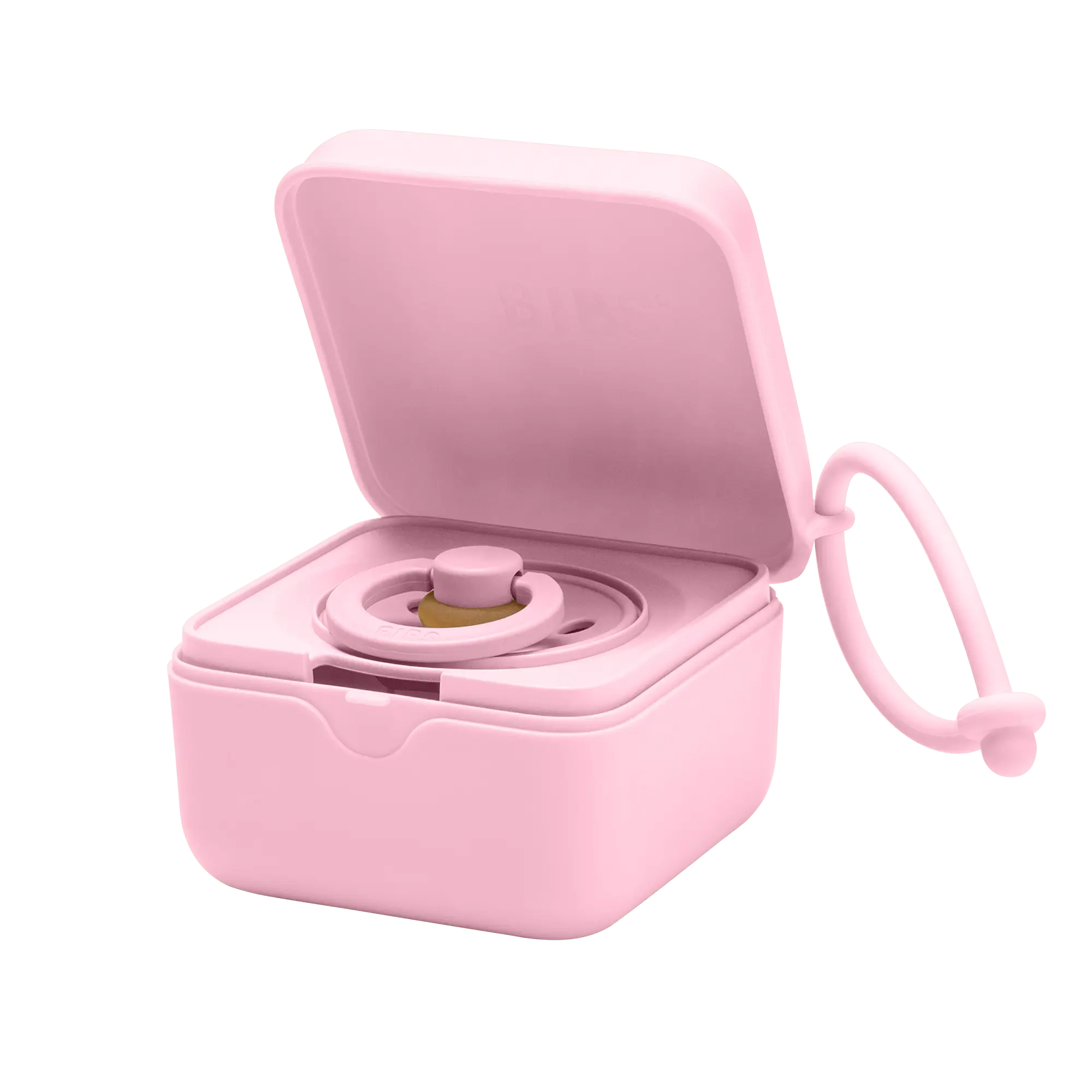BIBS Pacifier Box Emzik Kutusu  Baby Pink