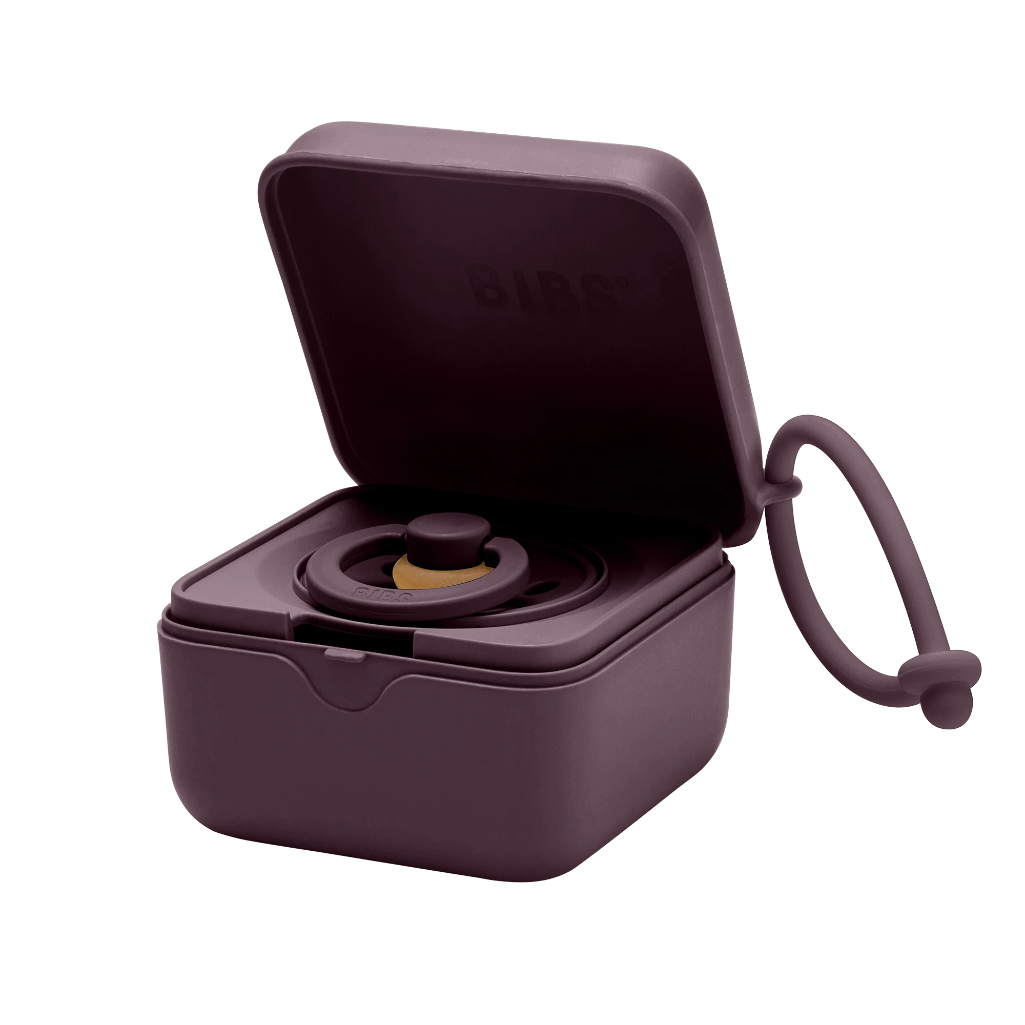 BIBS Pacifier Box Emzik Kutusu  Plum