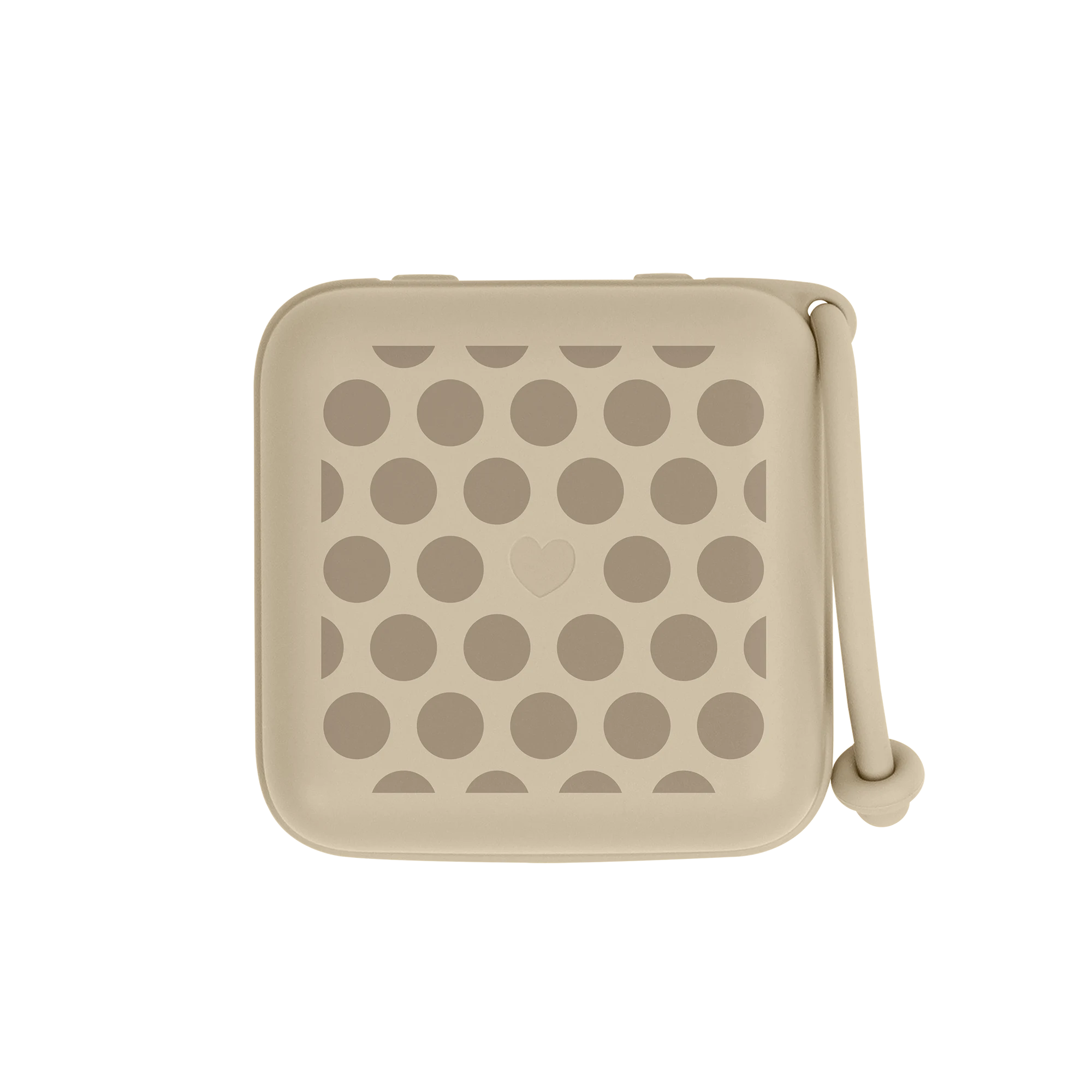 Bibs Studio Pacifier Box Emzik Kutusu Polka Mega-Vanilla Dark Oak