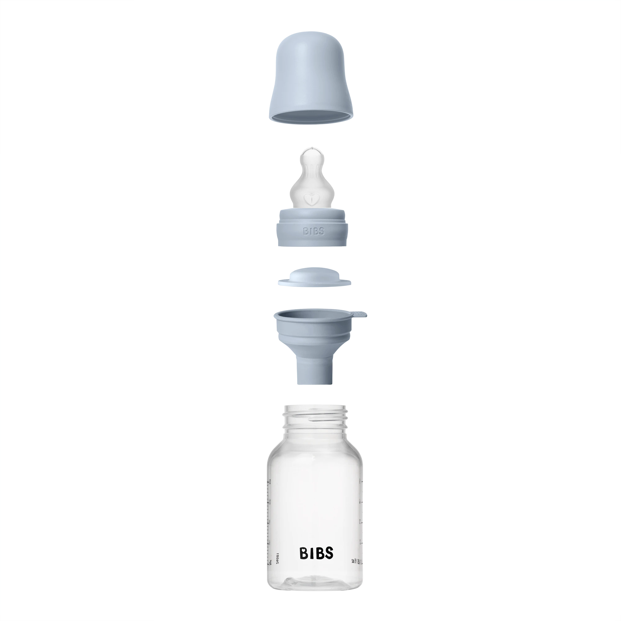 BIBS Baby PP Bottle Complete Set Silikon Uç Biberon Baby Blue 150 ml