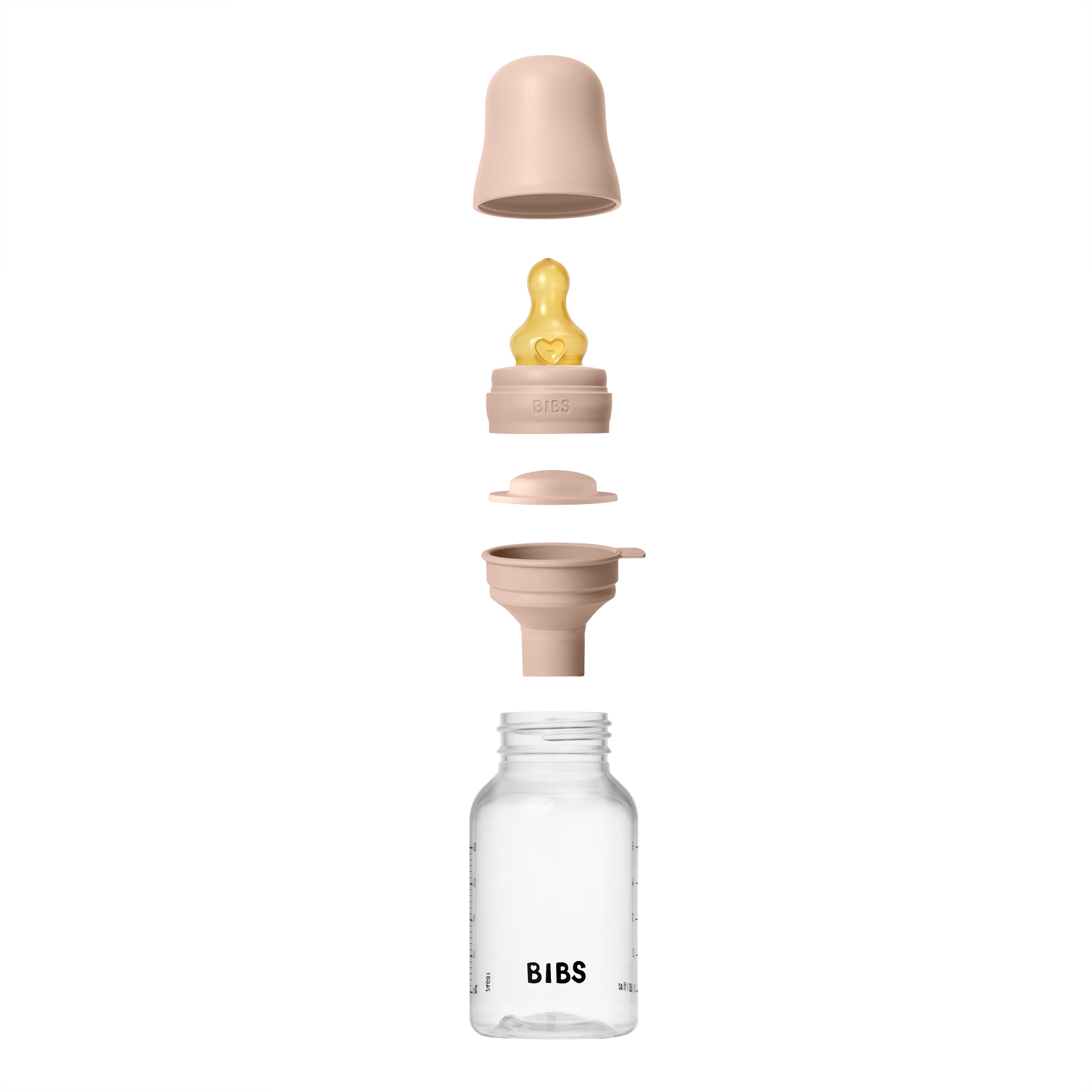BIBS Baby PP Bottle Complete Set Kauçuk Uç Biberon Blush 150 ml