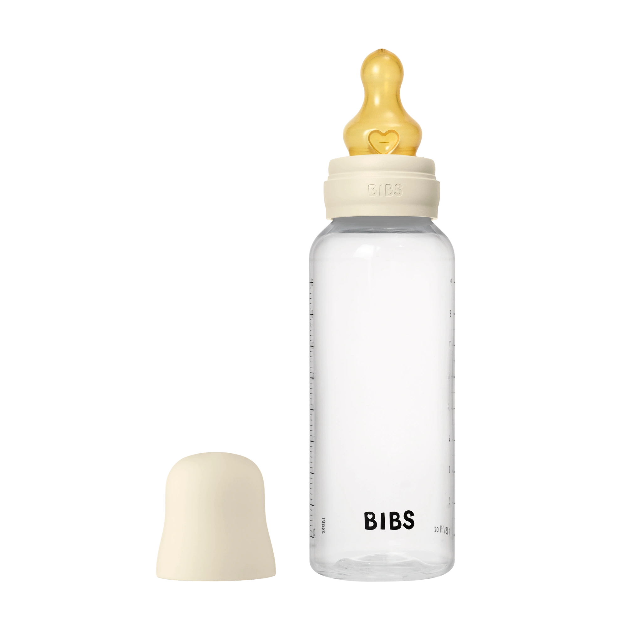 BIBS Baby PP Bottle Complete Set Kauçuk Uç Biberon Ivory 270 ml